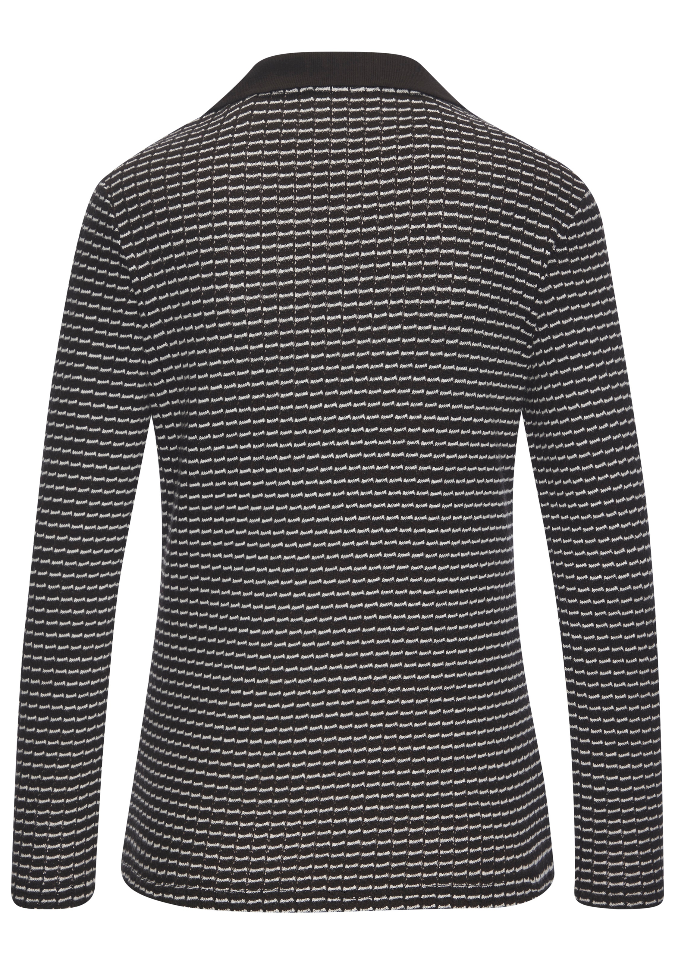 Vivance Langarm-Poloshirt »aus strukturierter Strickqualität« schöne Strick-Qualität