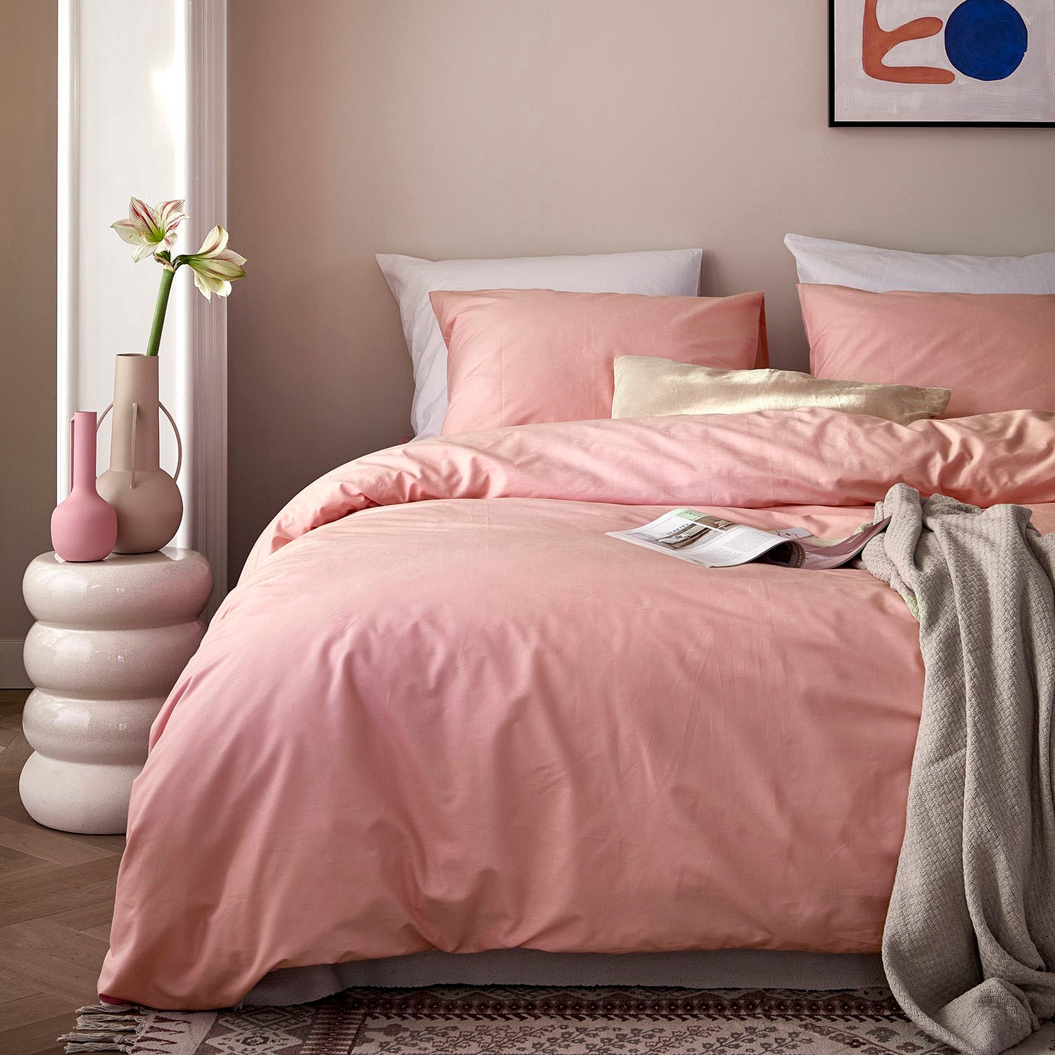 Cinderella Bettwäsche »Weekend« hochwertige Renforcé Qualität aus 100% Baumwolle, Bett- und Kopfkissenbezug mit Reißverschluss, pflegeleicht, STANDARD 100 by OEKO-TEX® zertifiziert, nachhaltig