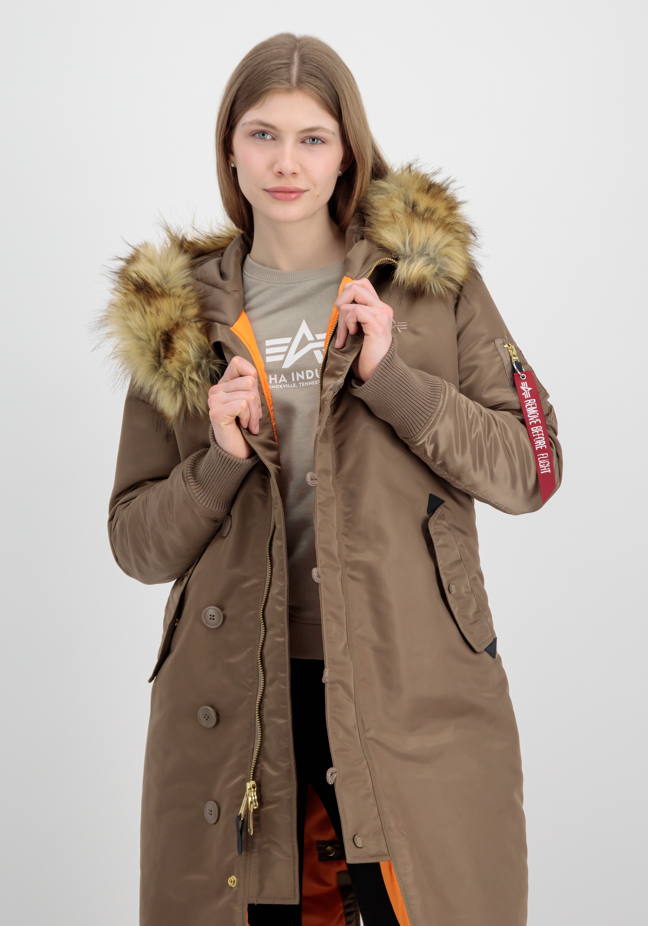 Alpha Industries Winterjacke »Alpha Industries Women - Field Jackets Long  Fishtail Wmn« im OTTO Online Shop