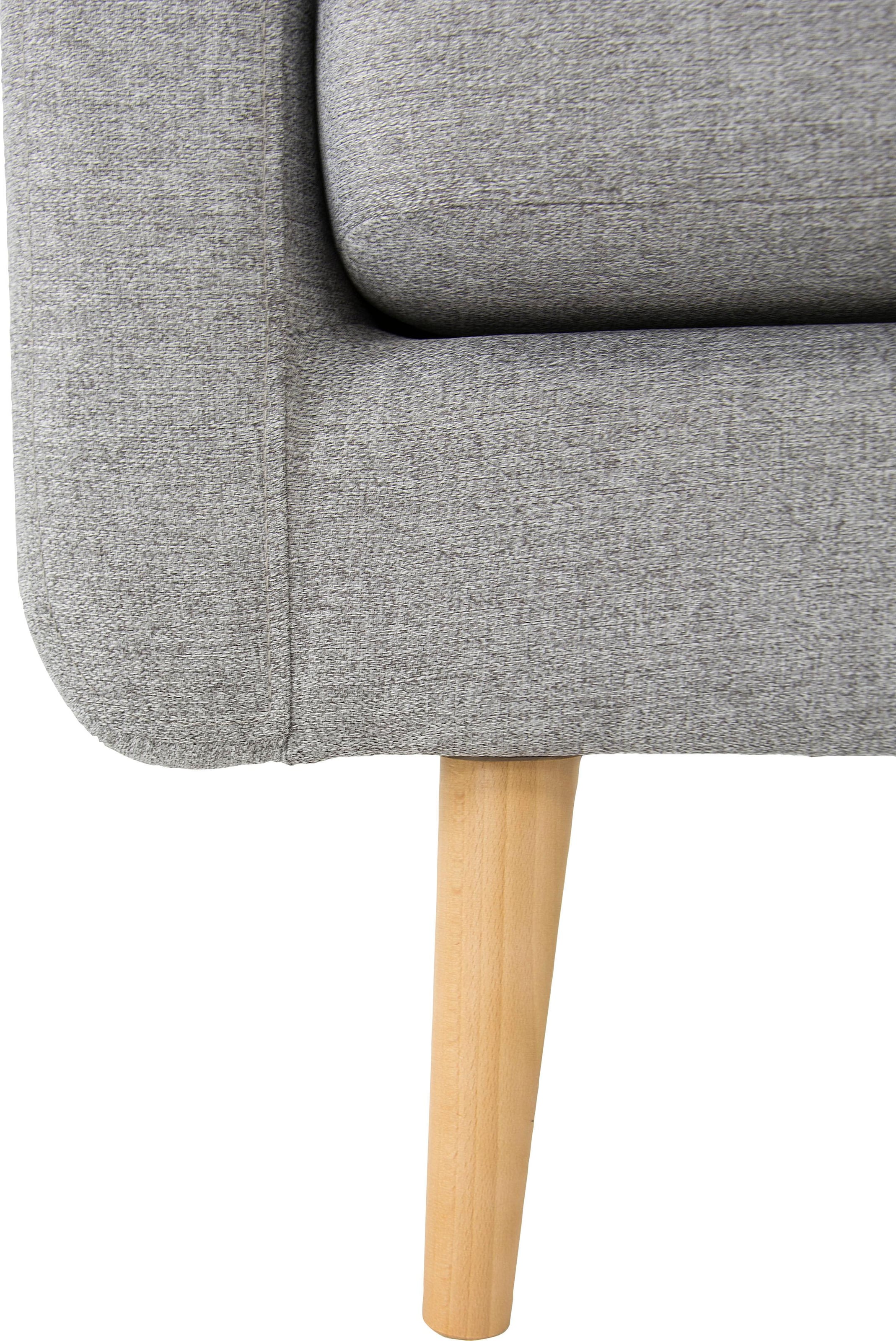 Home affaire Ecksofa »Brest L-Form« mit Knopfheftung und Steppung im Rücken, geradliniges Design