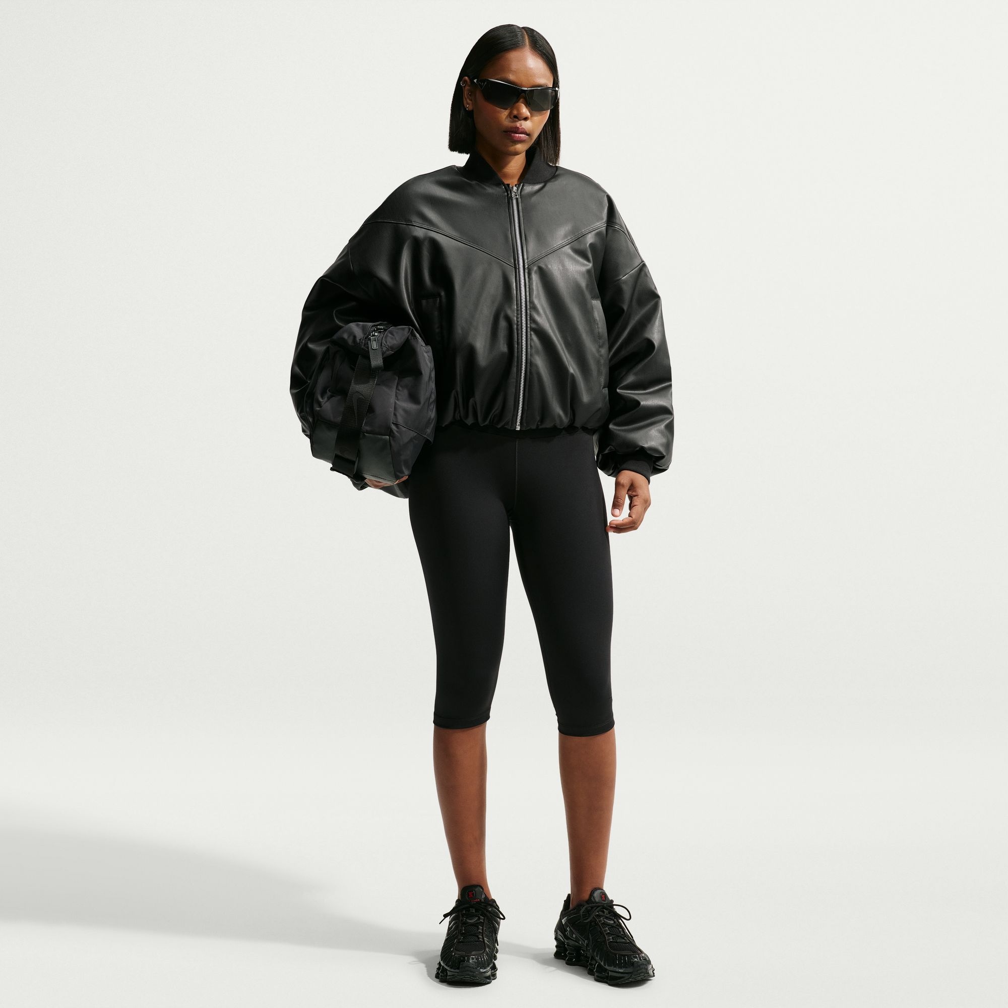Nike Sportswear Bomberjacke »W NK TF PLEATHER BOMBER JKT« mit markantem Schnitt