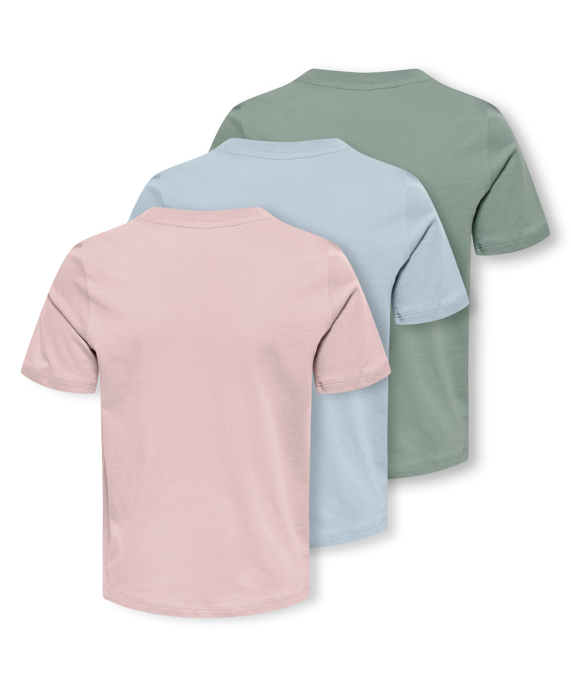 KIDS ONLY T-Shirt »KOGREXI HEART REG. SS TOP  3-PACK JRS« Packung, 3