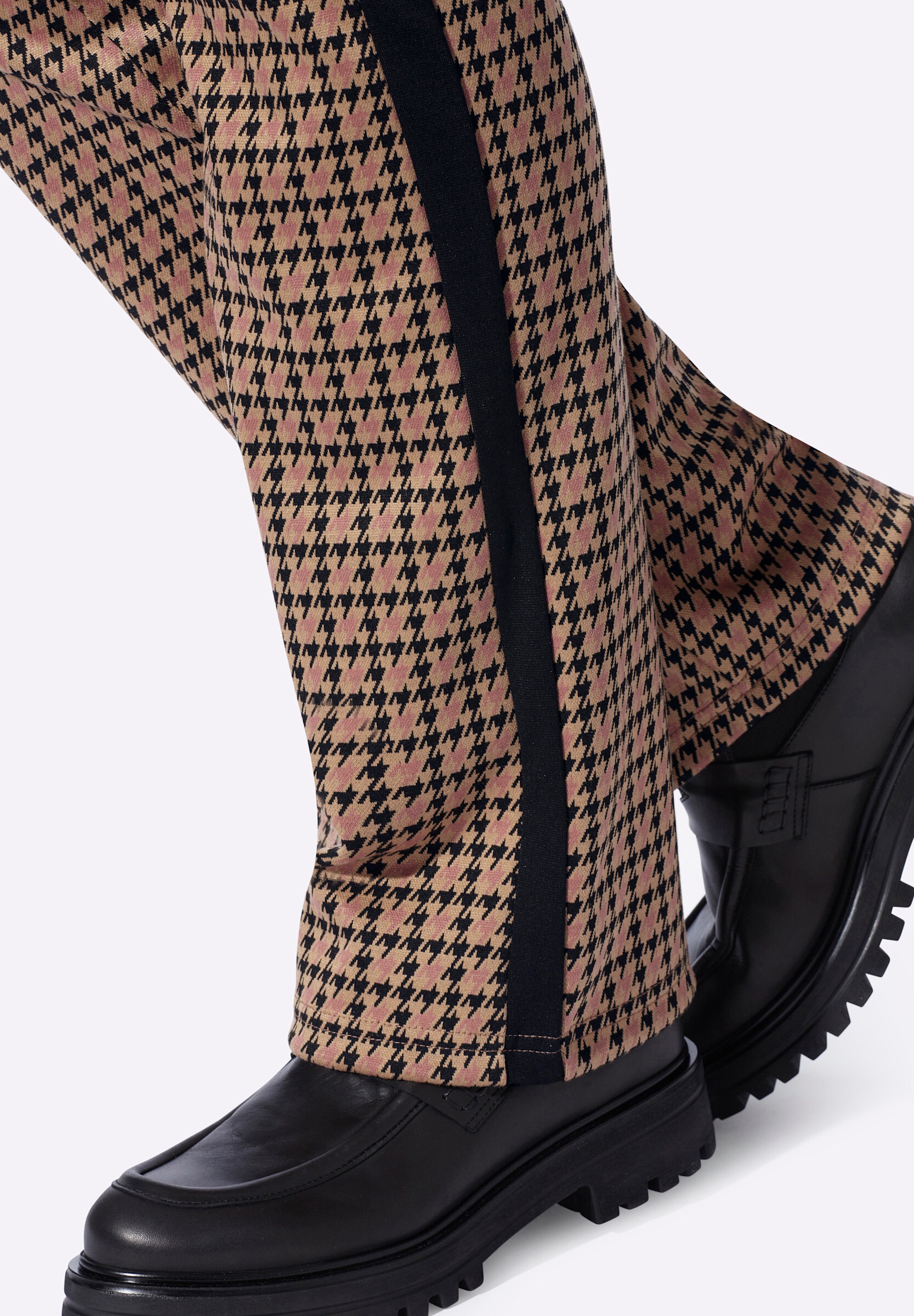 heine Schlupfhose »Jacquard-Hose Schlupfhose mit Kontraststreifen«