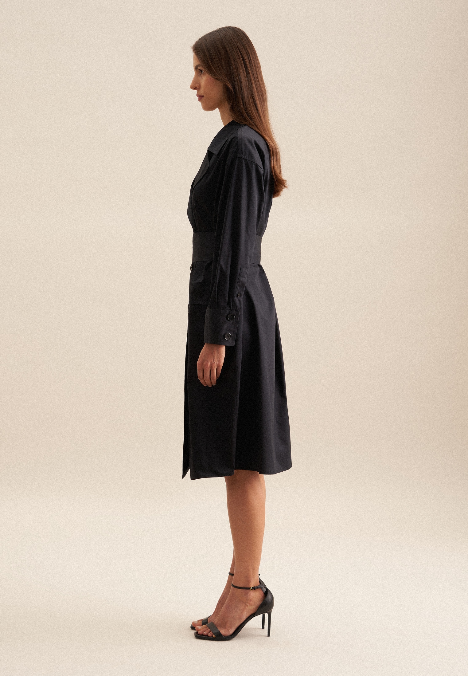 seidensticker Sommerkleid »Schwarze Rose« V-Neck Uni