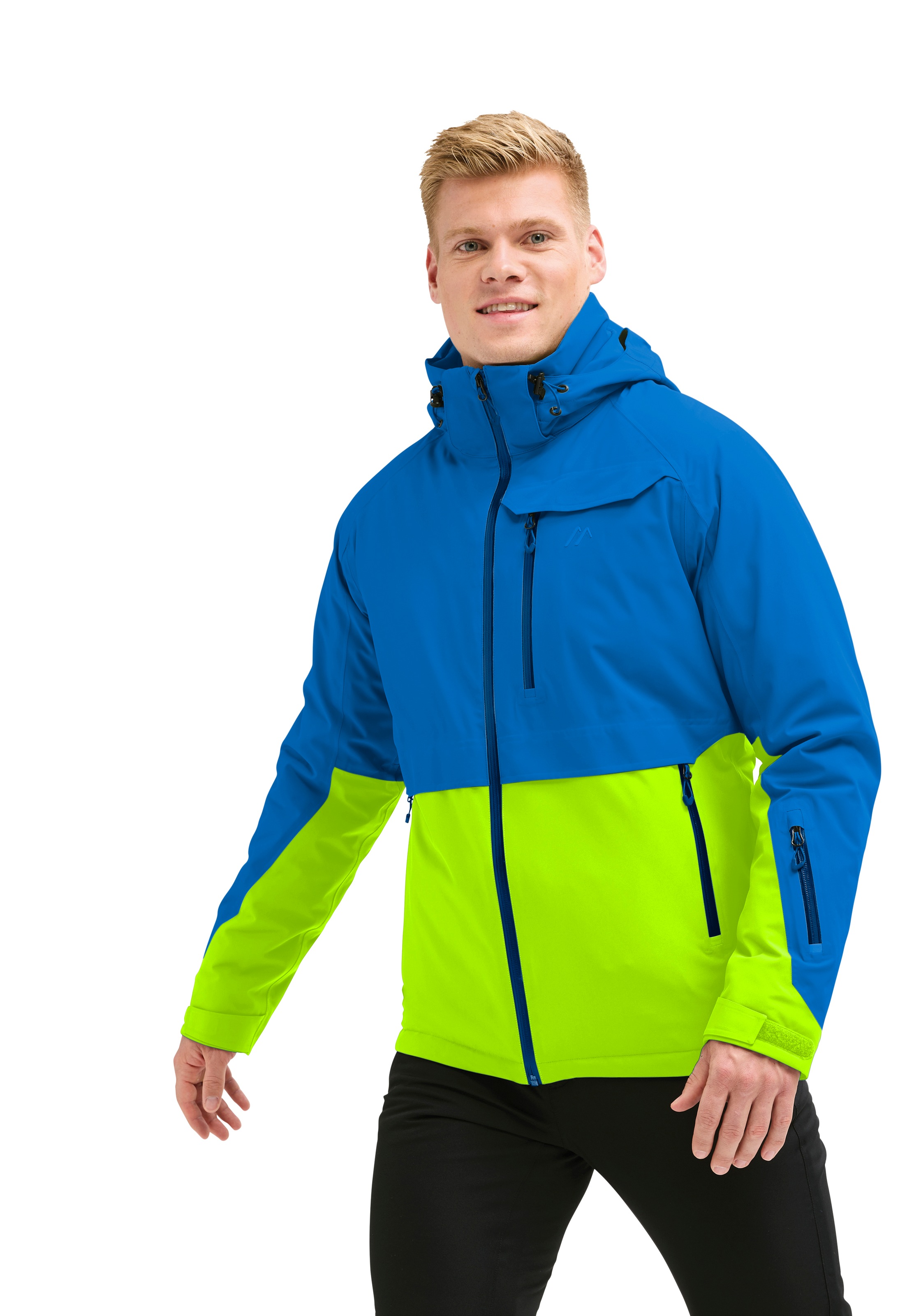 Maier Sports Skijacke »Lipno« Herren Winterjacke wasserdicht, mit RV-Taschen und abnehmbarer Kapuze