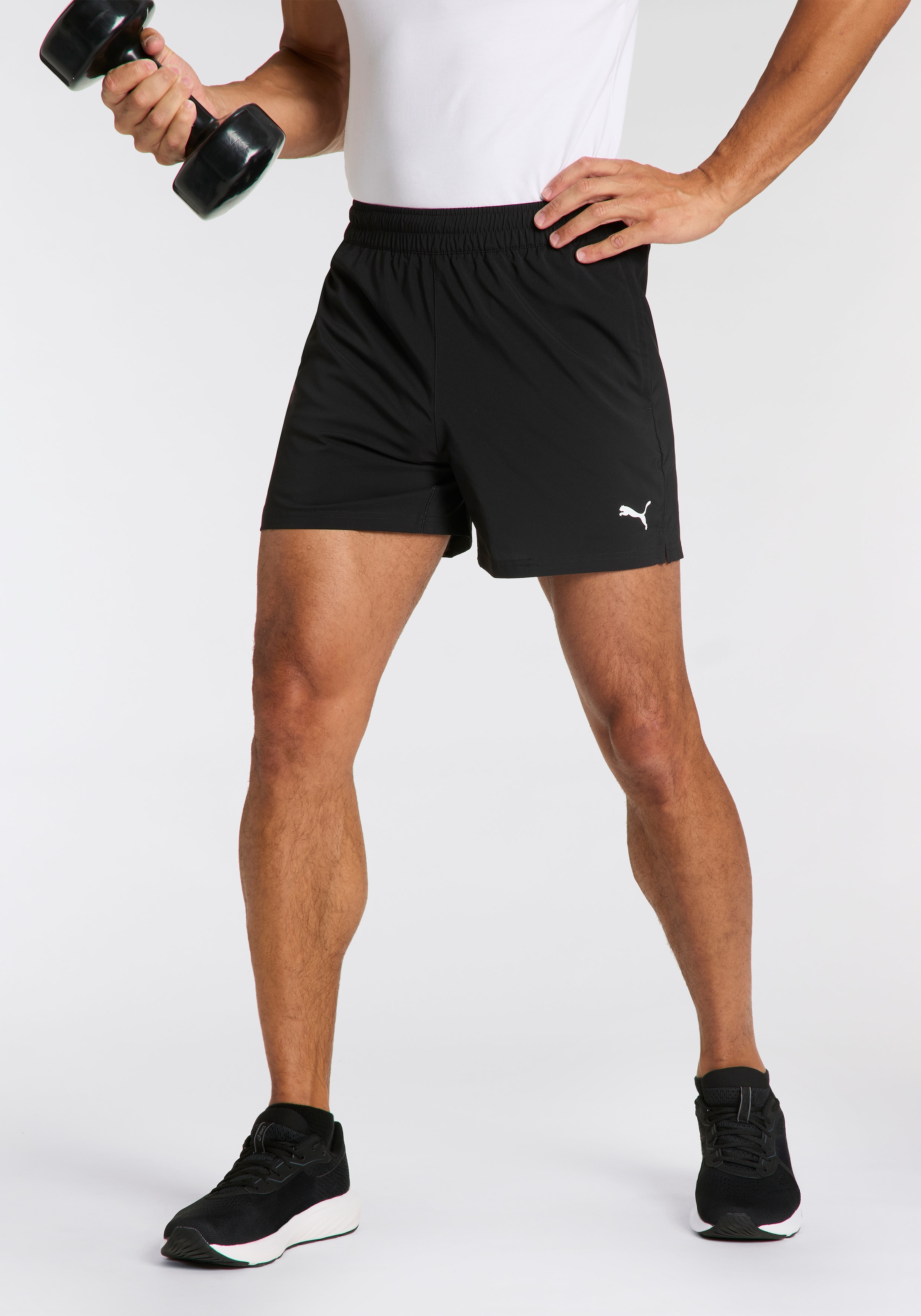 PUMA Trainingsshorts »M TAD ESSENTIALS 5" WOVEN SHORT«