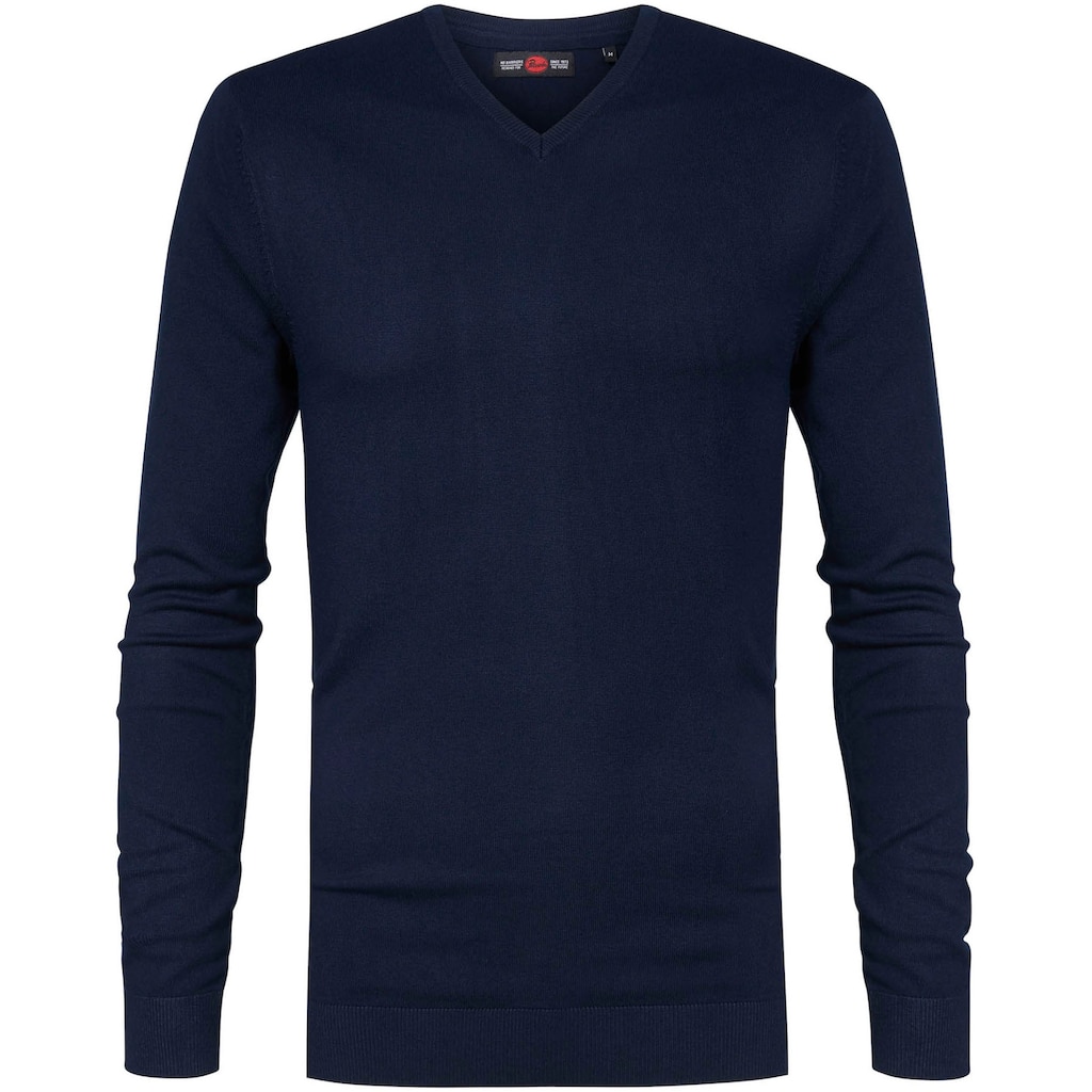 Petrol Industries Strickpullover, mit V-Ausschnitt