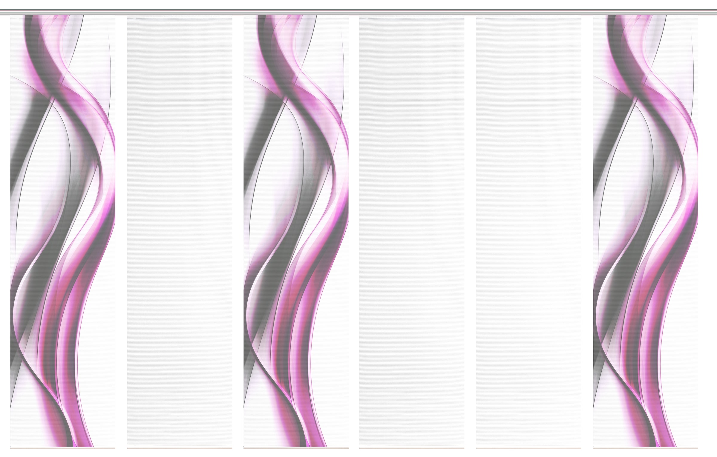 Vision S Schiebegardine »CARA« Paneelwagen 6 Stk. tlg. Schiebevorhang,Bambusoptik,Digitaldruck,SET