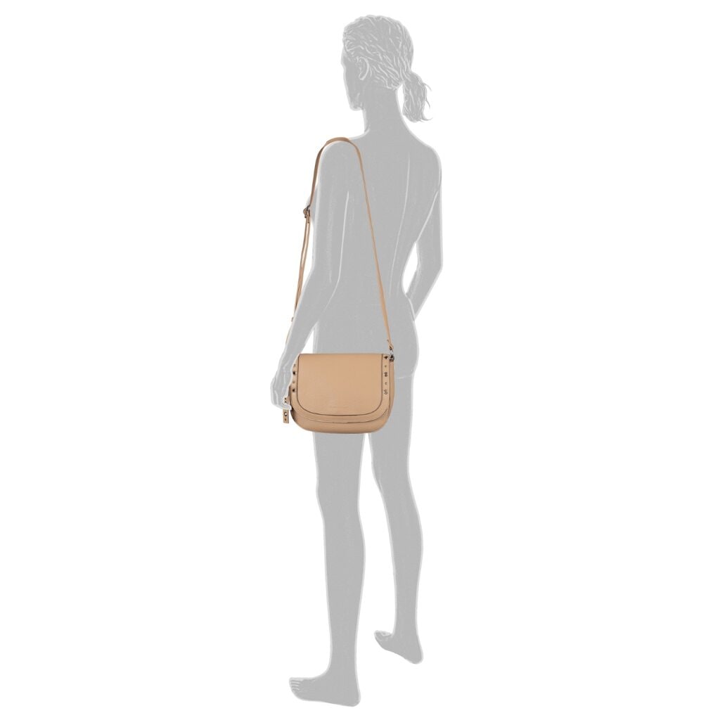 TOM TAILOR Satteltasche »Elaria« Western-Chic mit Nieten und Ösen als Blickfang mit Deko-Anhänger