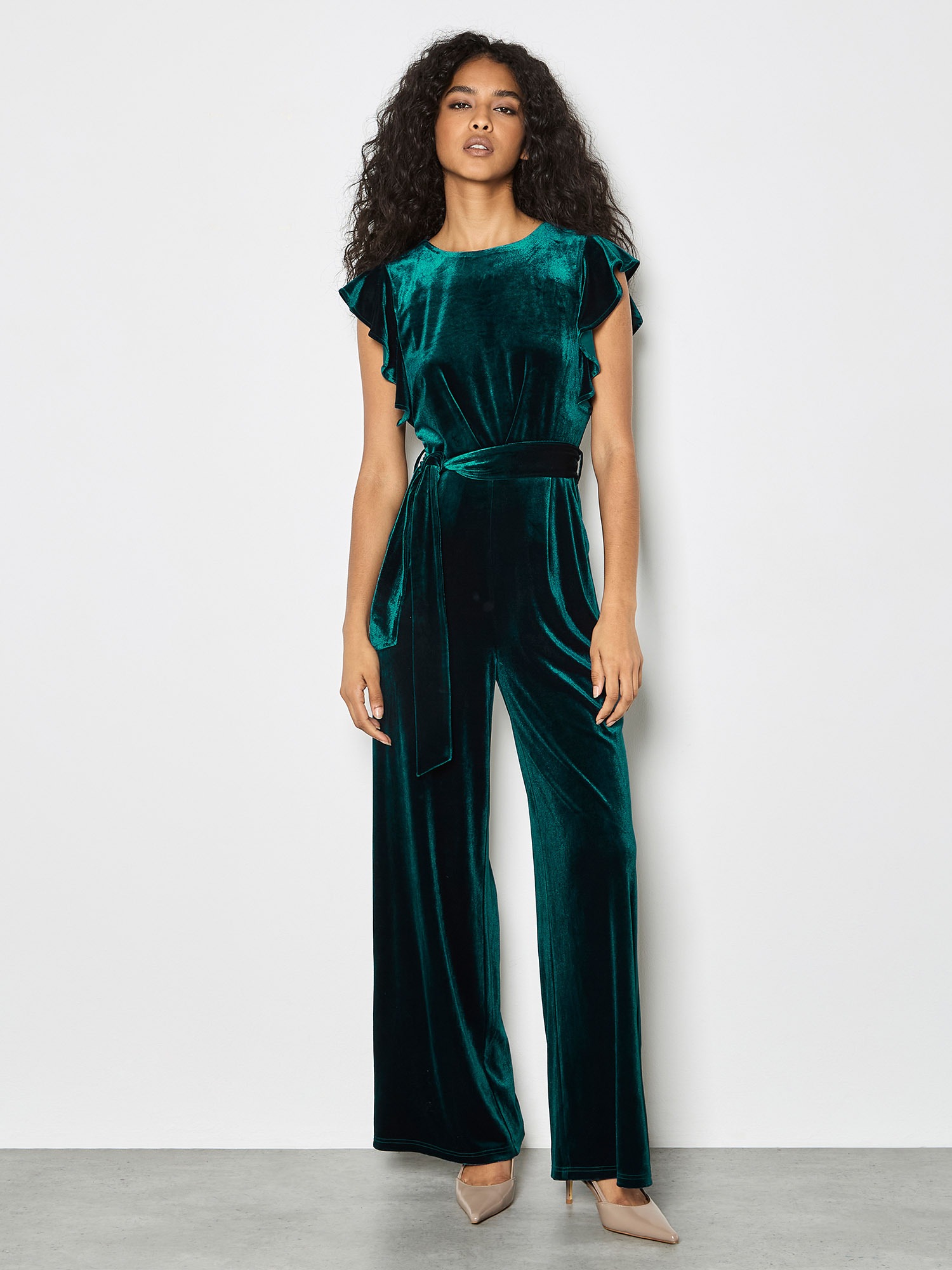 Apricot Jumpsuit »Partyjumpsuit« mit Bindeband,  aus Samt
