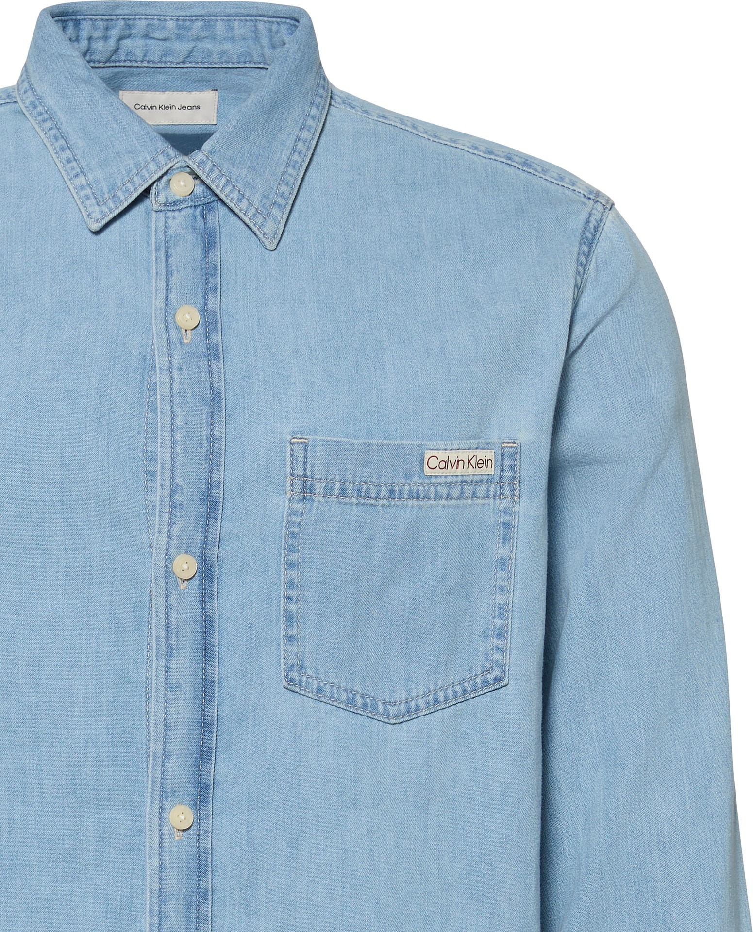 Calvin Klein Jeans Jeanshemd »CASUAL CLASSIC«, Mit Rundhalsausschnitt