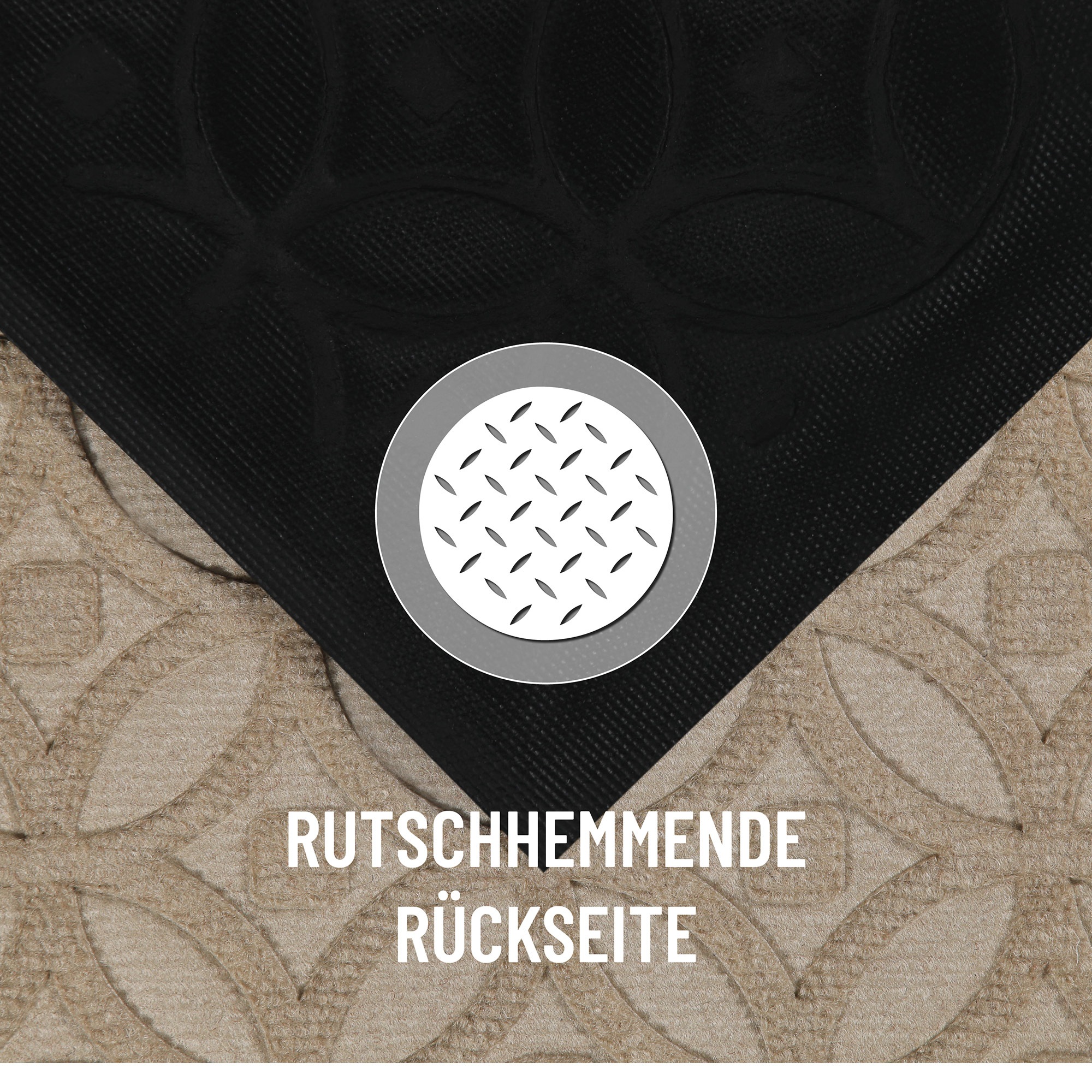 Wecon home Fußmatte »Midnight Mosaic«, rechteckig, 4 mm Höhe, pflegeleicht, rutschfest, Ornamente, Innen & Außen, Schmutzfangmatte