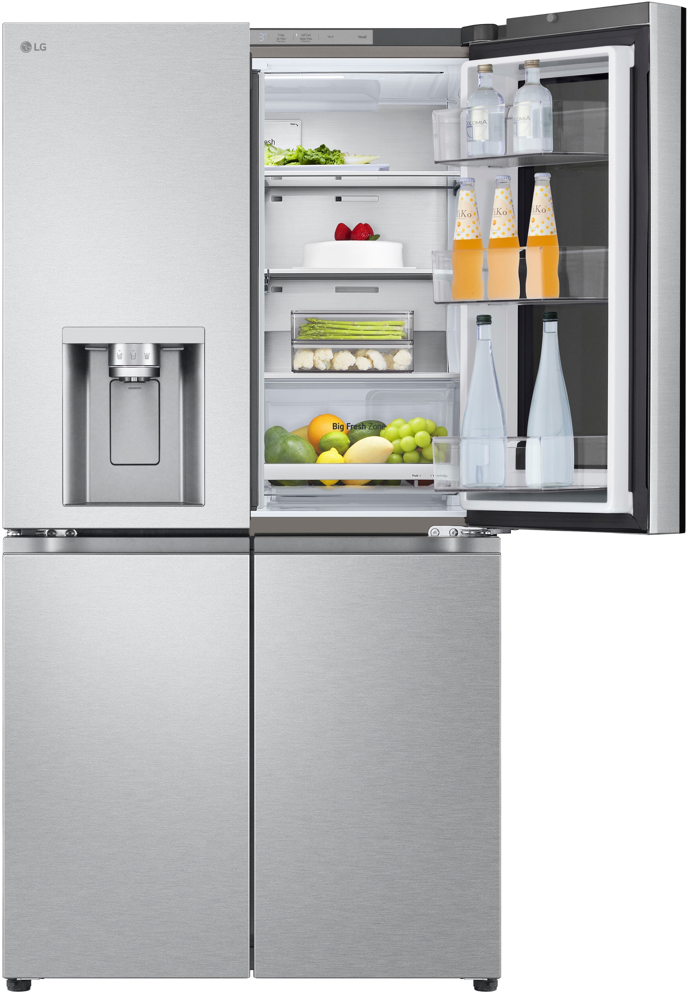 LG Multi Door »GMG960MBEE«, InstaView®: zweimal klopfen, reinschauen! mit Craft Ice - Spender