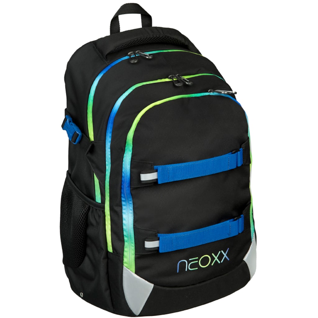 neoxx Schulrucksack »Active, Neon Flash«, reflektierende Details