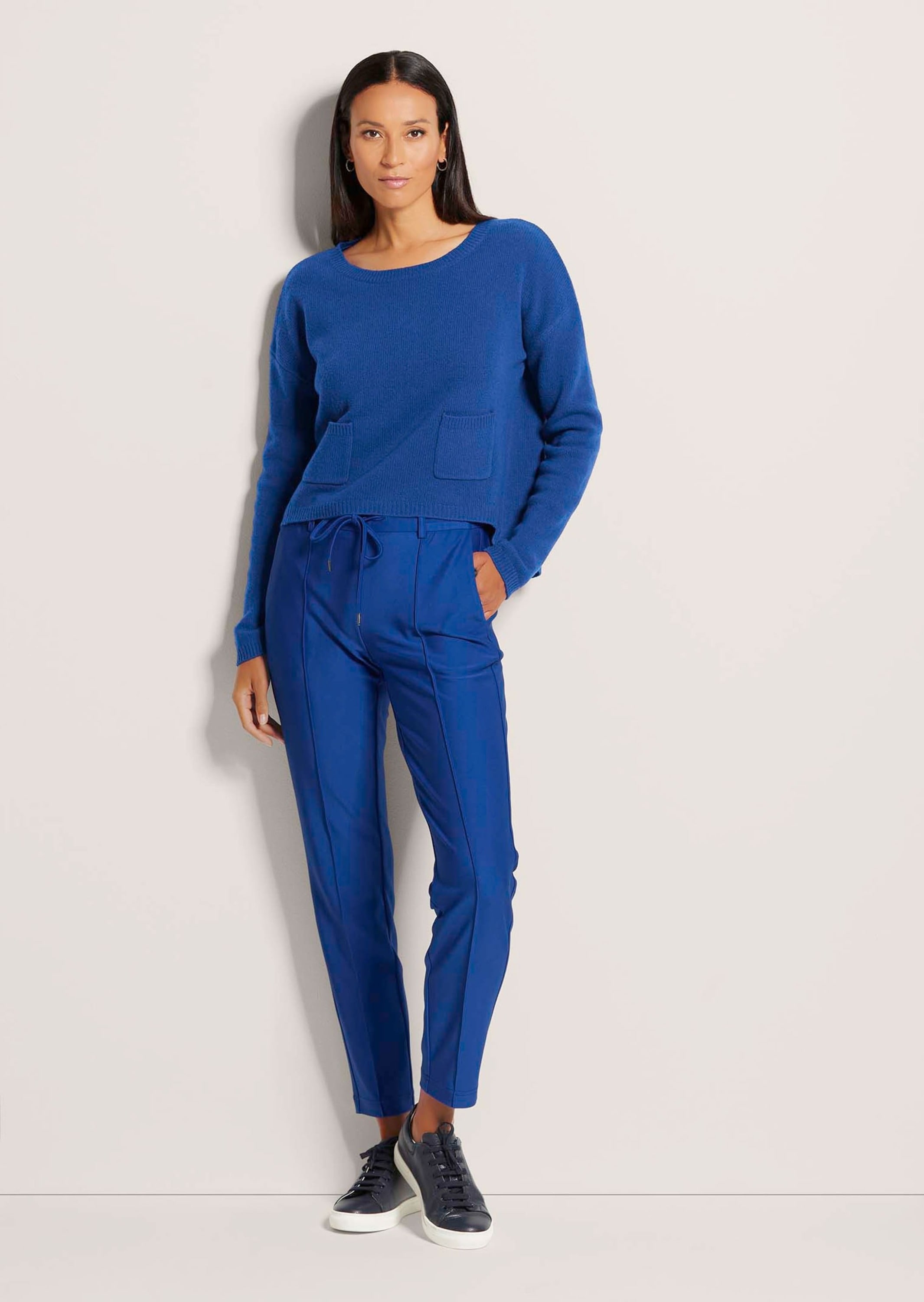 MADELEINE Longpullover »Strickpullover Wollpullover mit U-Boot-Ausschnitt«