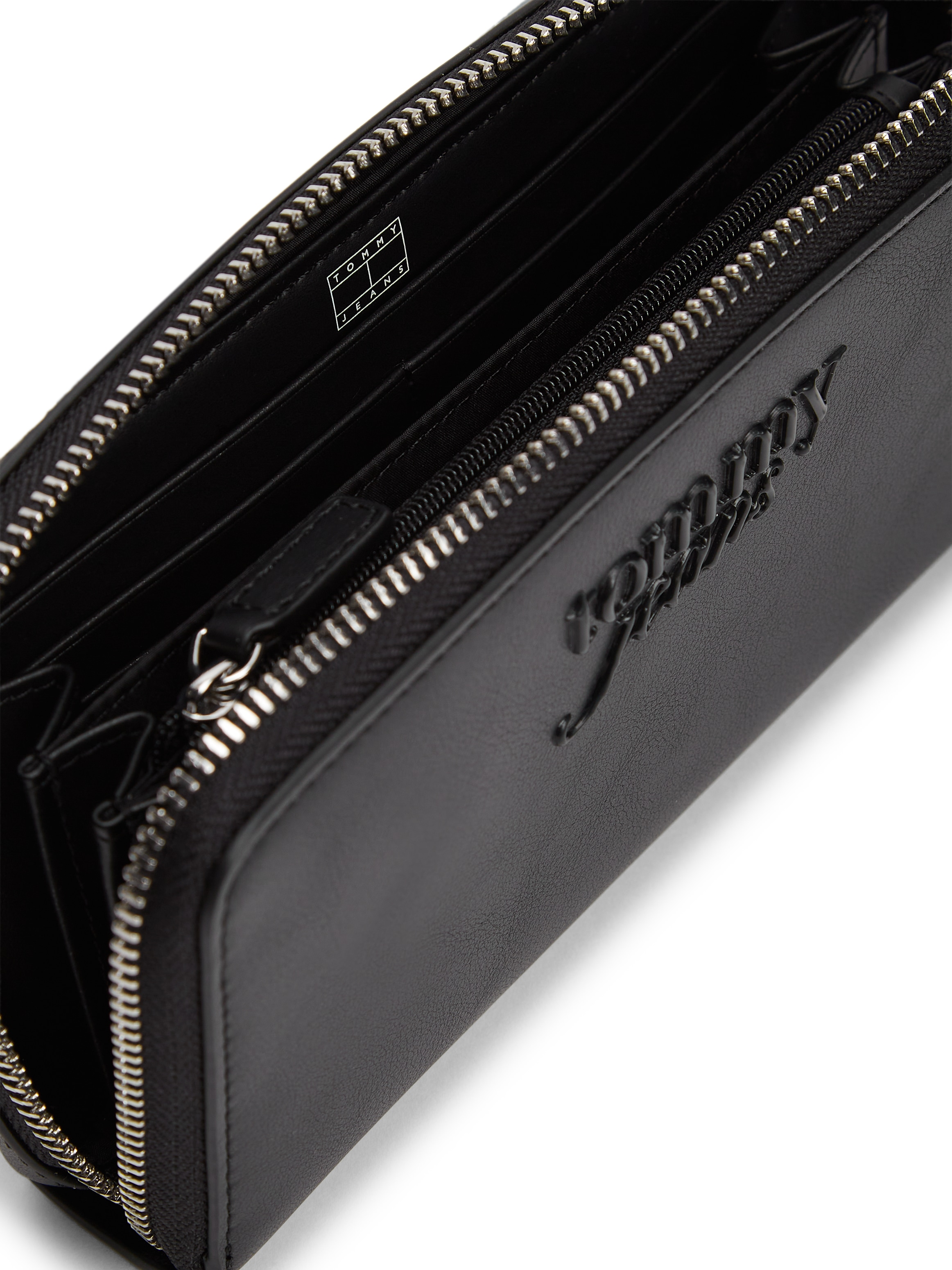 Tommy Jeans Geldbörse »TJW MUST PURSE WALLET LARGE ZA« Damen Geldbeutel, Portemonnaie mit verstellbarem Trageriemen