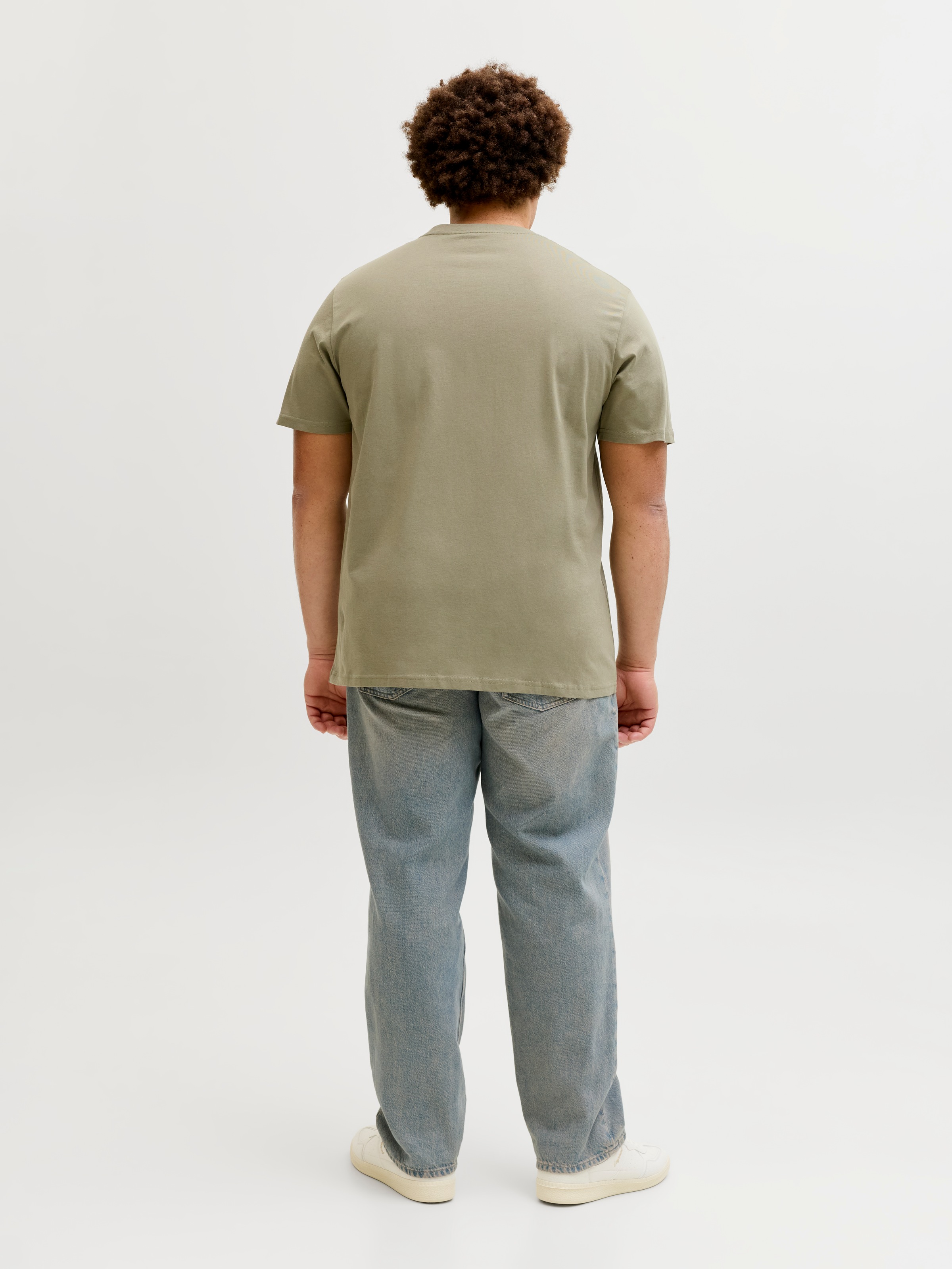 Jack & Jones PlusSize Rundhalsshirt »JJESOHO TEE SS CREW NECK NOOS PLS« Baumwolle, regular fit