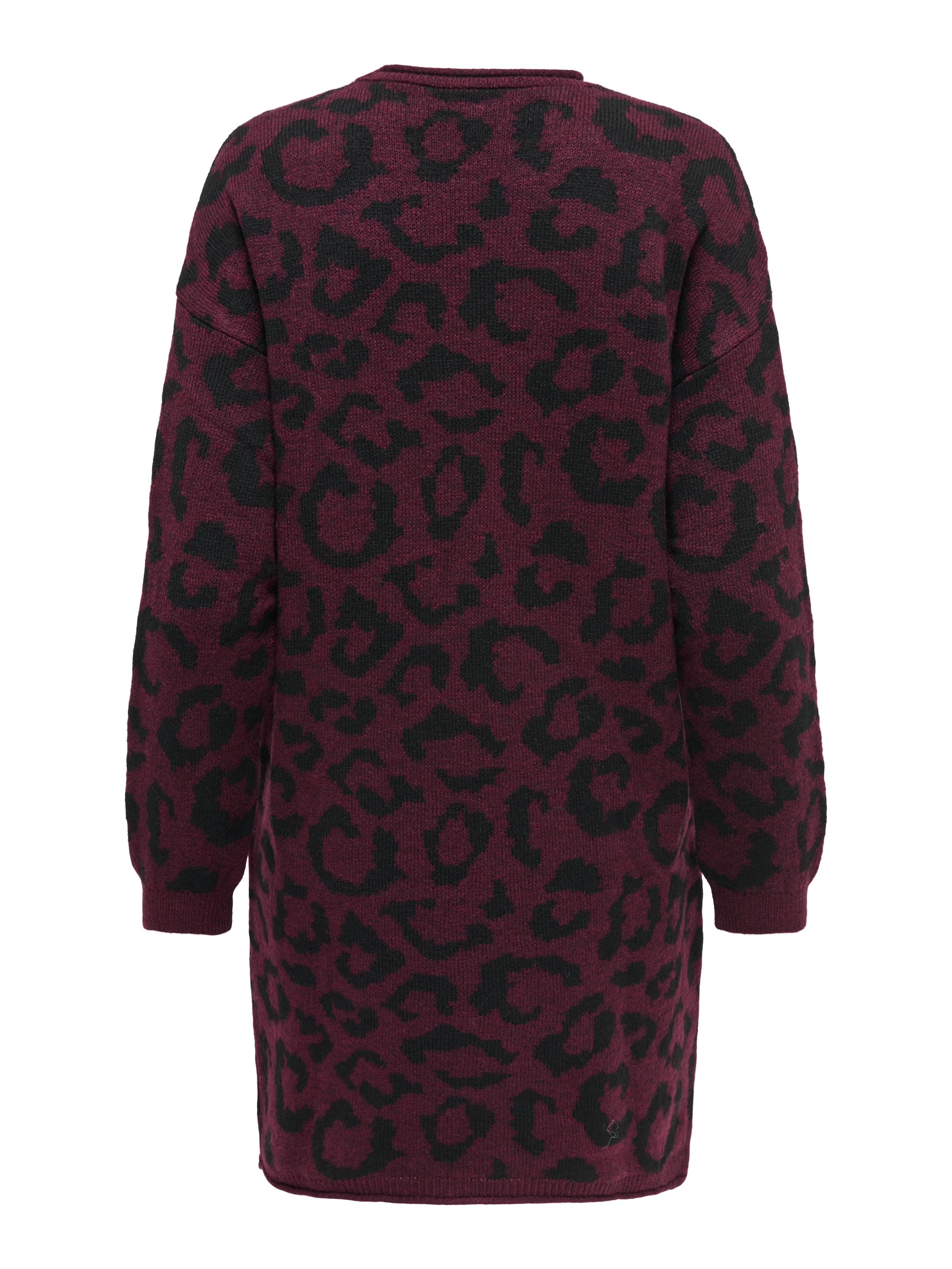 ONLY Strickkleid »ONLJADE PATTERN LS O-NECK DRESS RP KNT« Kunstfaser, regular fit