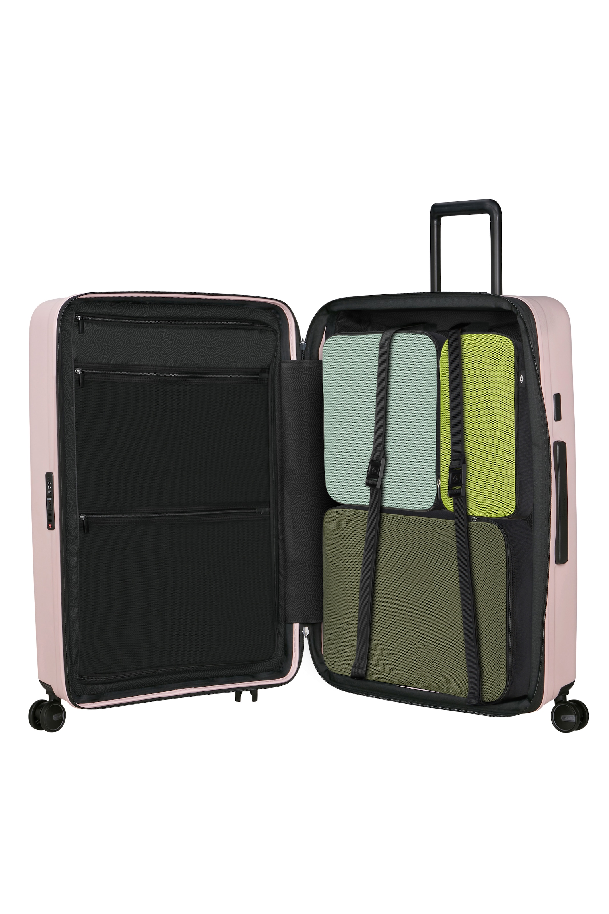Samsonite Hartschalen-Trolley »RESTACKD, verschiedene Größen und Farben« mit Packtaschen,  99 l 4 Rollen Unisex Koffer für Ferien und Geschäftsreise, mit Volumenerweiterung