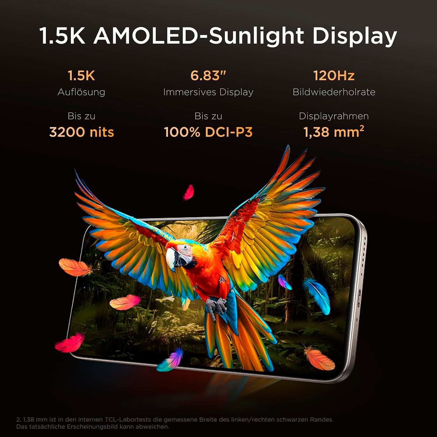 TCL Smartphone »P80 Pro 8+512GB« Sunlit Gold NXTPAPER-Technologie