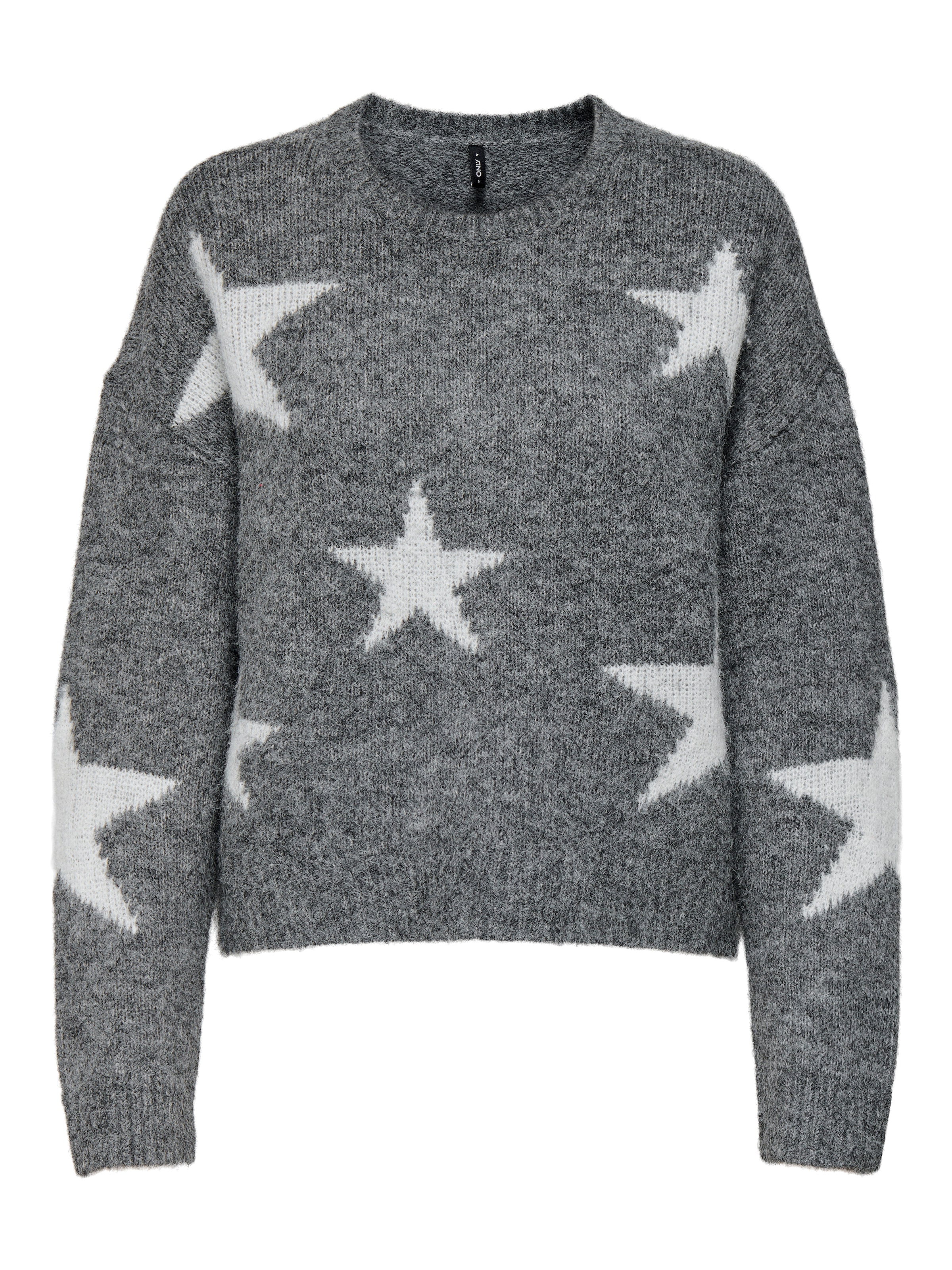 ONLY Strickpullover »ONLAZU LS STAR O-NECK KNT«