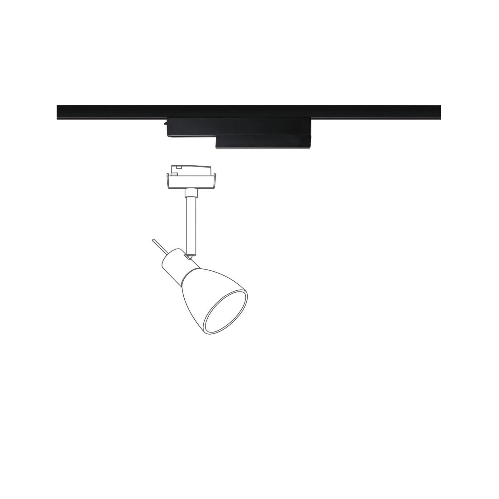 Paulmann Schienensystem-Controller »URail Schienenadapter Smart Home On/Off/Dimm 166x20mm« 1 Stk. tlg. Zigbee 3.0