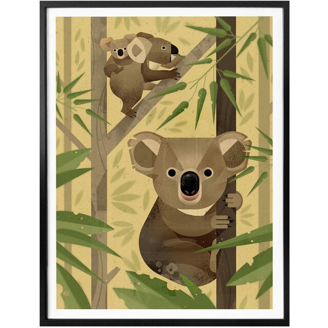 Wall-Art Poster »Koala«, Tiere, (1 St.), Poster, Wandbild, Bild, Wandposter  im OTTO Online Shop