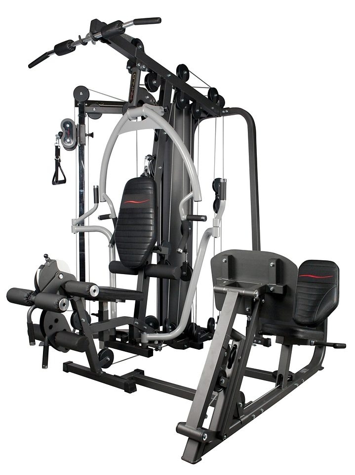 Finnlo by Hammer Kraftstation »Autark 6800«, 20 Gewichtsblöcke, (Butterflystange, Beinpresse, Latzug und mehr), multifunktionale Fitnessstation, max. Trainingsgewicht 110 kg