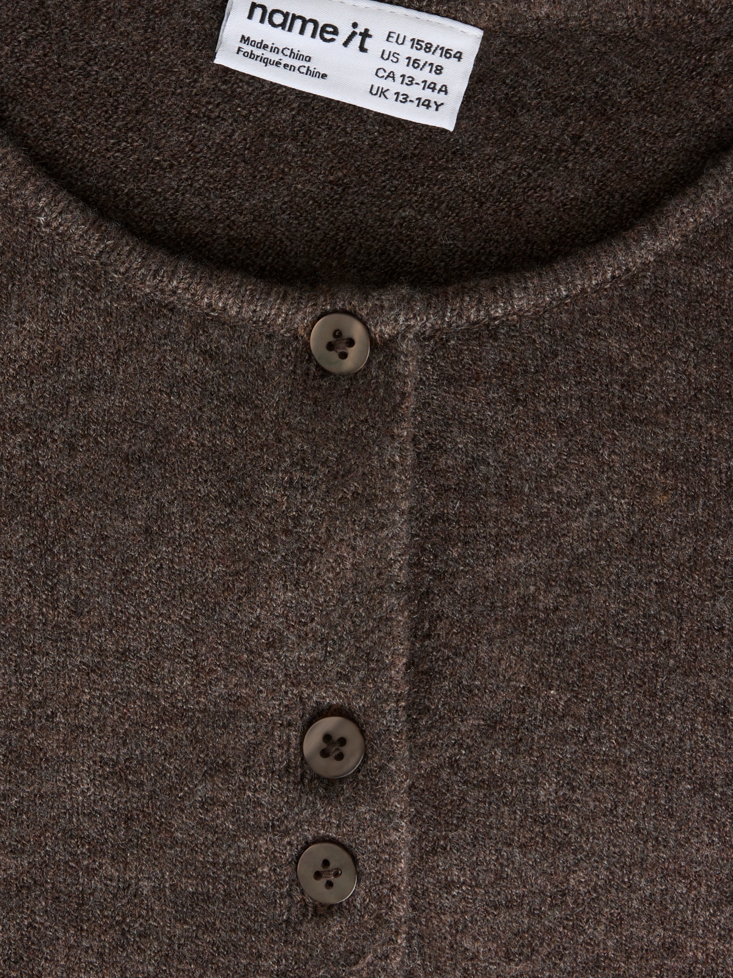 Name It Strickjacke »NKFLEMINA LS CARDIGAN« Materialmix, regular fit