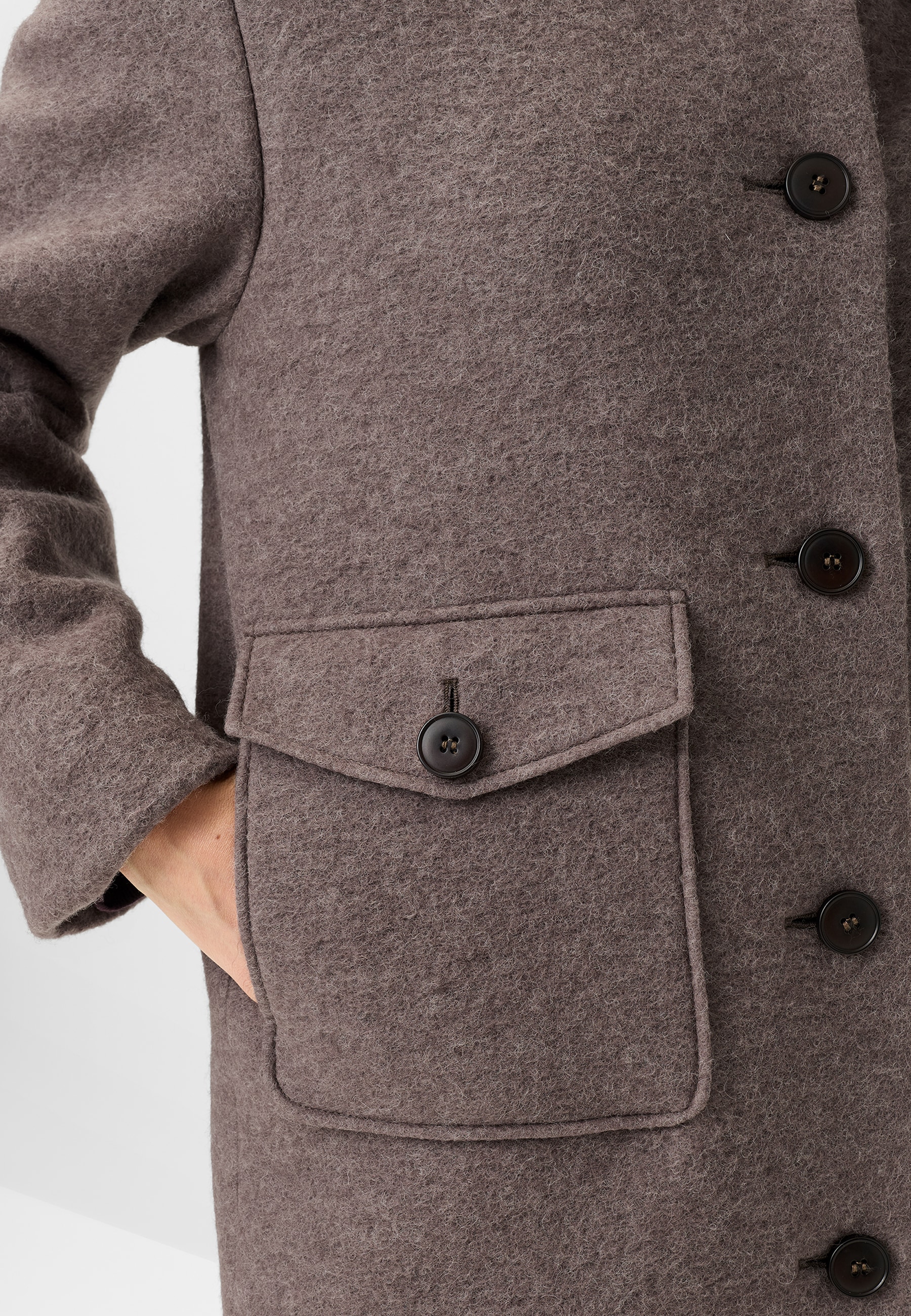 Fuchs Schmitt Wollmantel »Wollmantel« aufgesetzte Taschen, Regular Fit