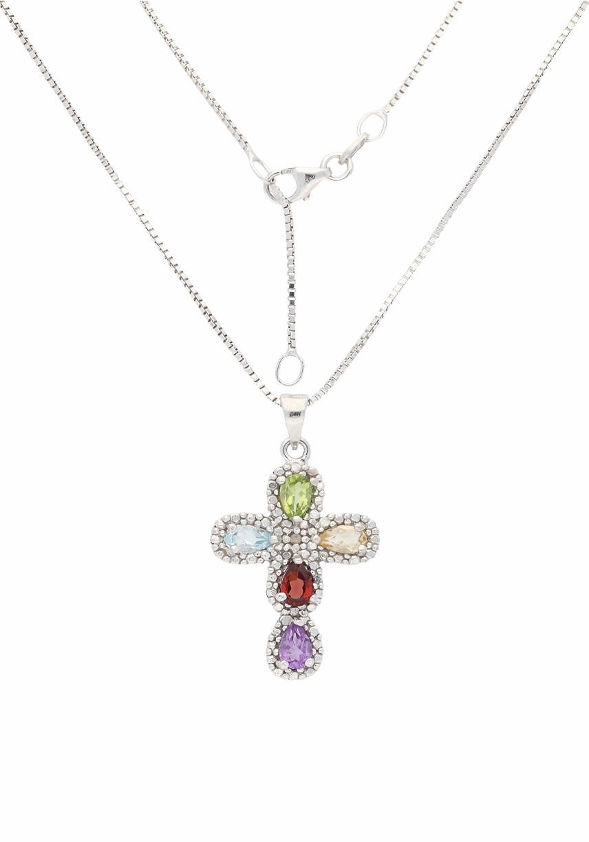 Firetti Kette mit Anhänger »Schmuck Geschenk Silber 925 Halsschmuck  Halskette Venezianer Kreuz«, zu Kleid, Shirt, Jeans, Sneaker! Anlass  Geburtstag Weihnachten bestellen bei OTTO