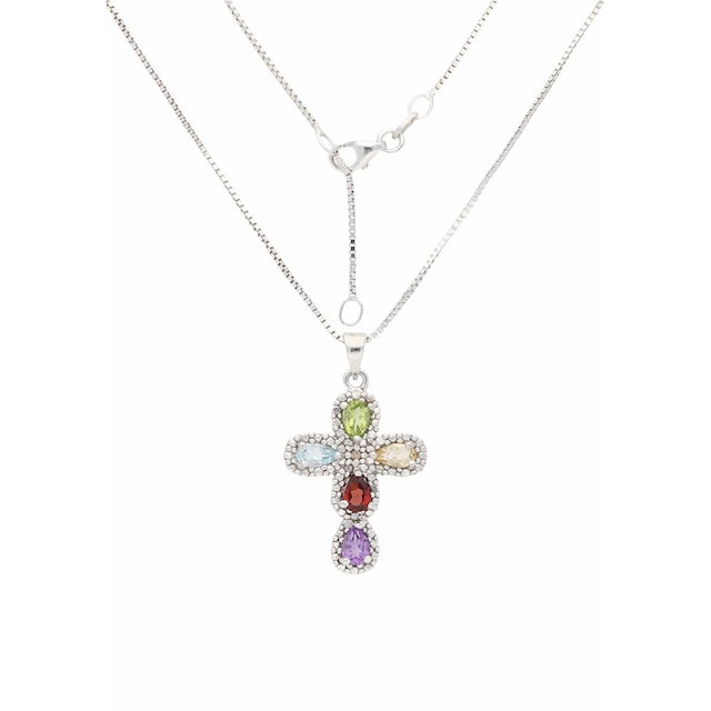 Firetti Kette mit Anhänger »Schmuck Geschenk Silber 925 Halsschmuck  Halskette Venezianer Kreuz«, zu Kleid, Shirt, Jeans, Sneaker! Anlass  Geburtstag Weihnachten bestellen bei OTTO