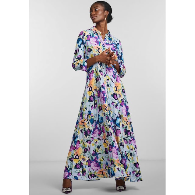 Ärmel Hemdblusenkleid Online SHIRT DRESS«, LONG im mit kaufen OTTO »YASSAVANNA Y.A.S Shop 3/4