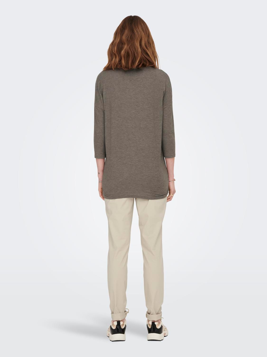ONLY 3/4-Arm-Shirt »ONLGLAMOUR 3/4 TOP JRS NOOS«, in lässiger Oversize-Form