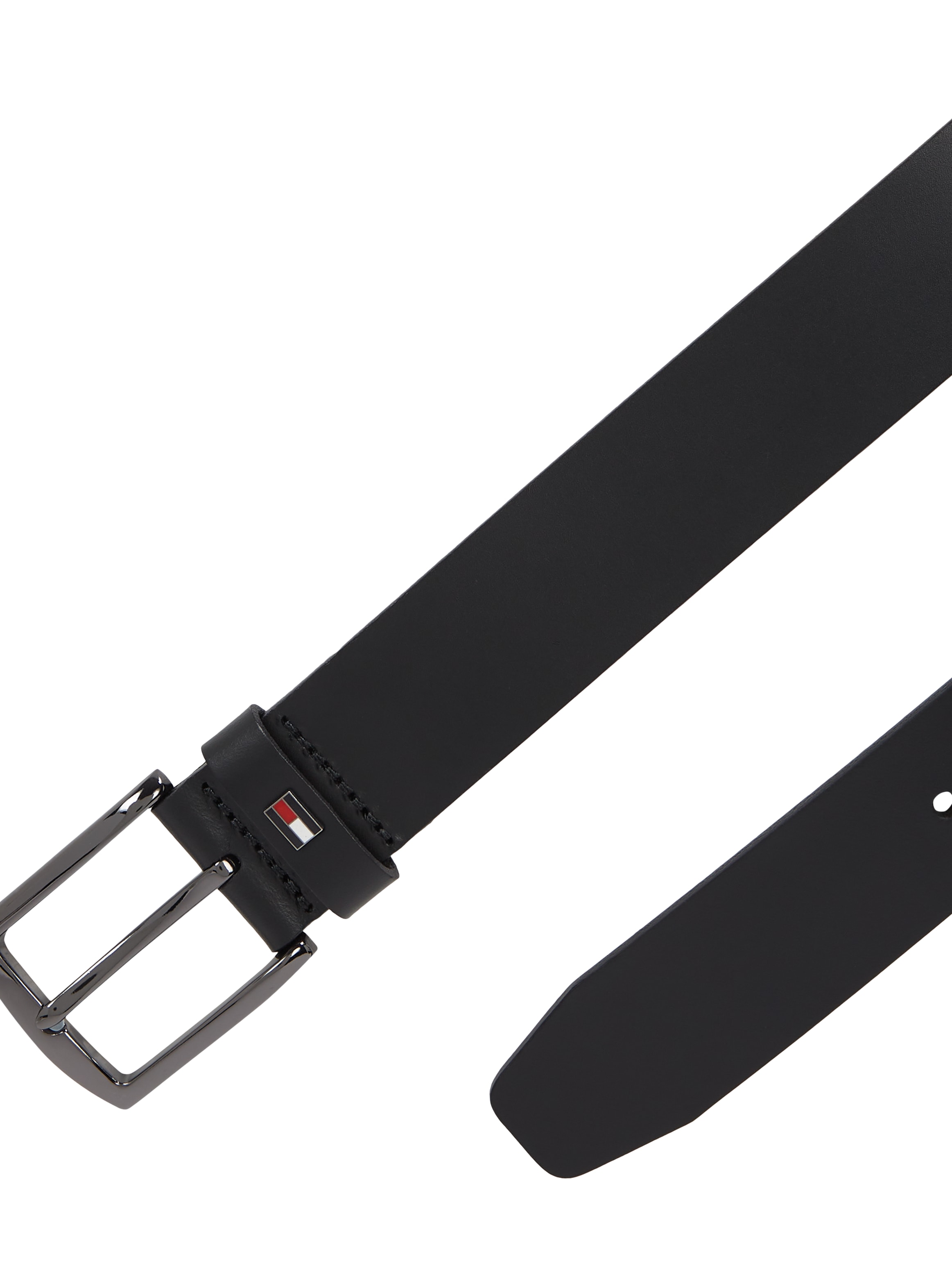 Tommy Hilfiger Ledergürtel »DENTON 3.5 EXT«, Einfachdornschließe, Metalllogo