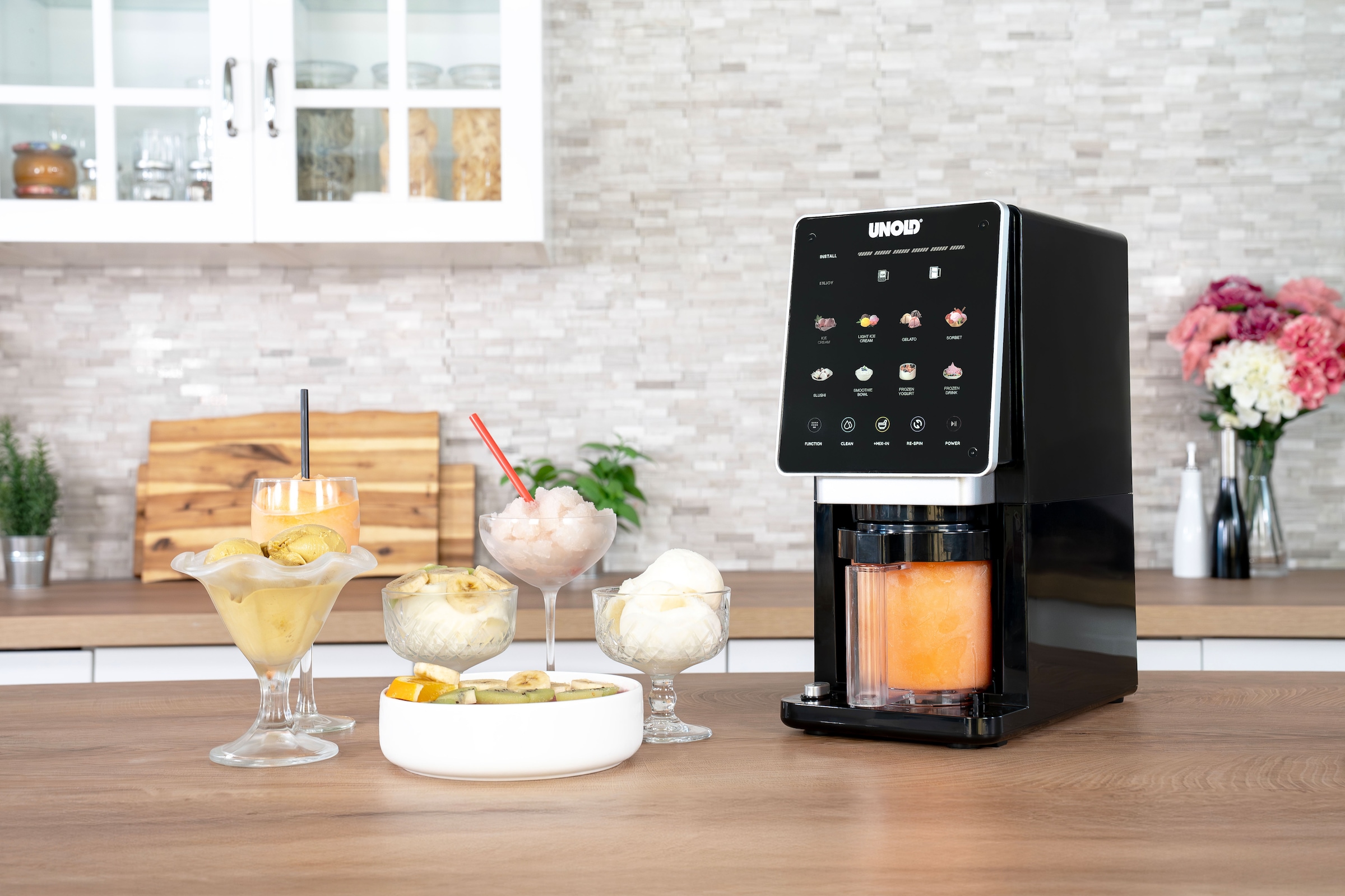 Unold Eismaschine »Cream-Dream, 8 vielseitige Programme« 800 W Inkl. 3 x 500 ml Behälter