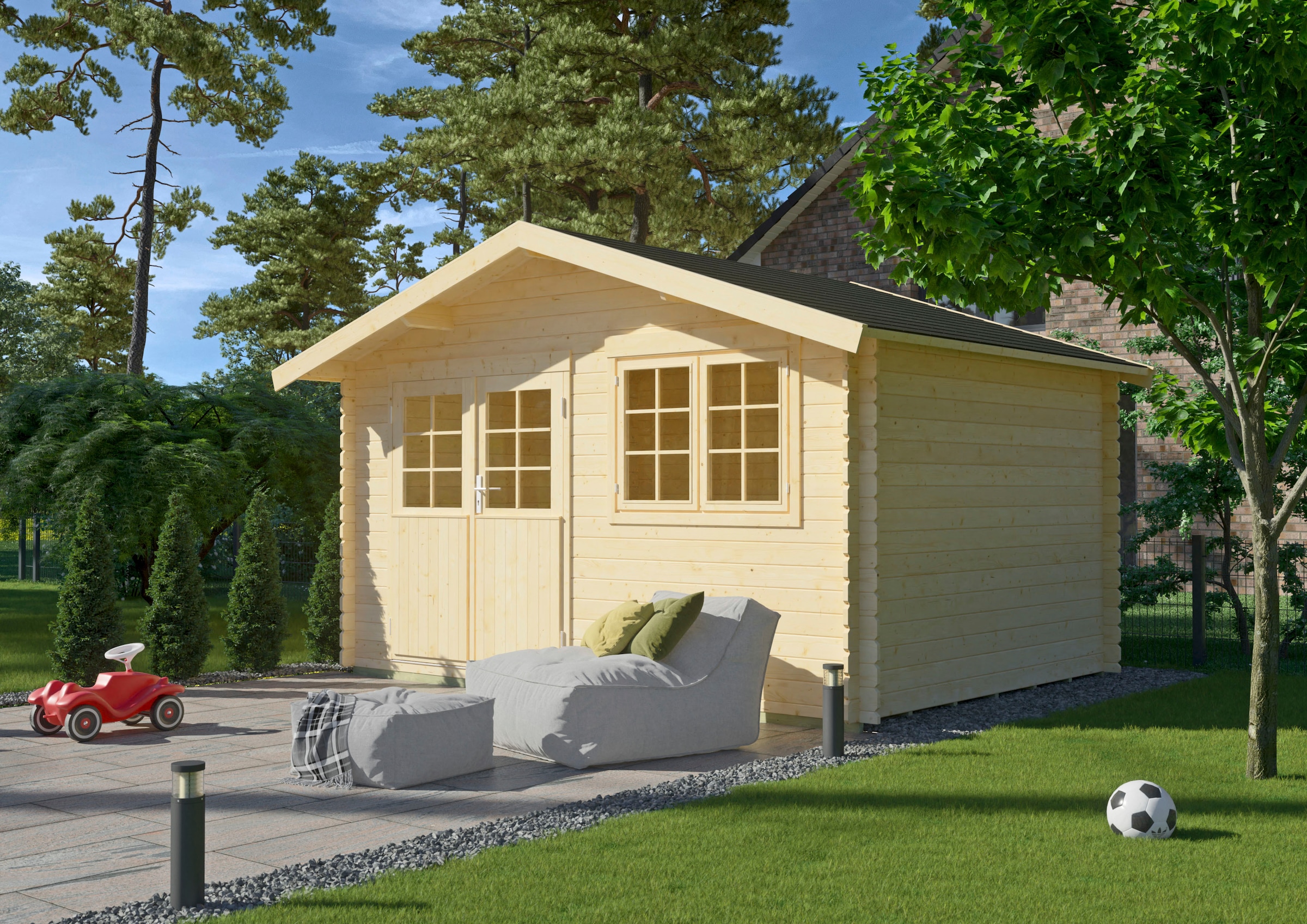 Kiehn-Holz Gartenhaus »Gipsberg 1«, (Set)