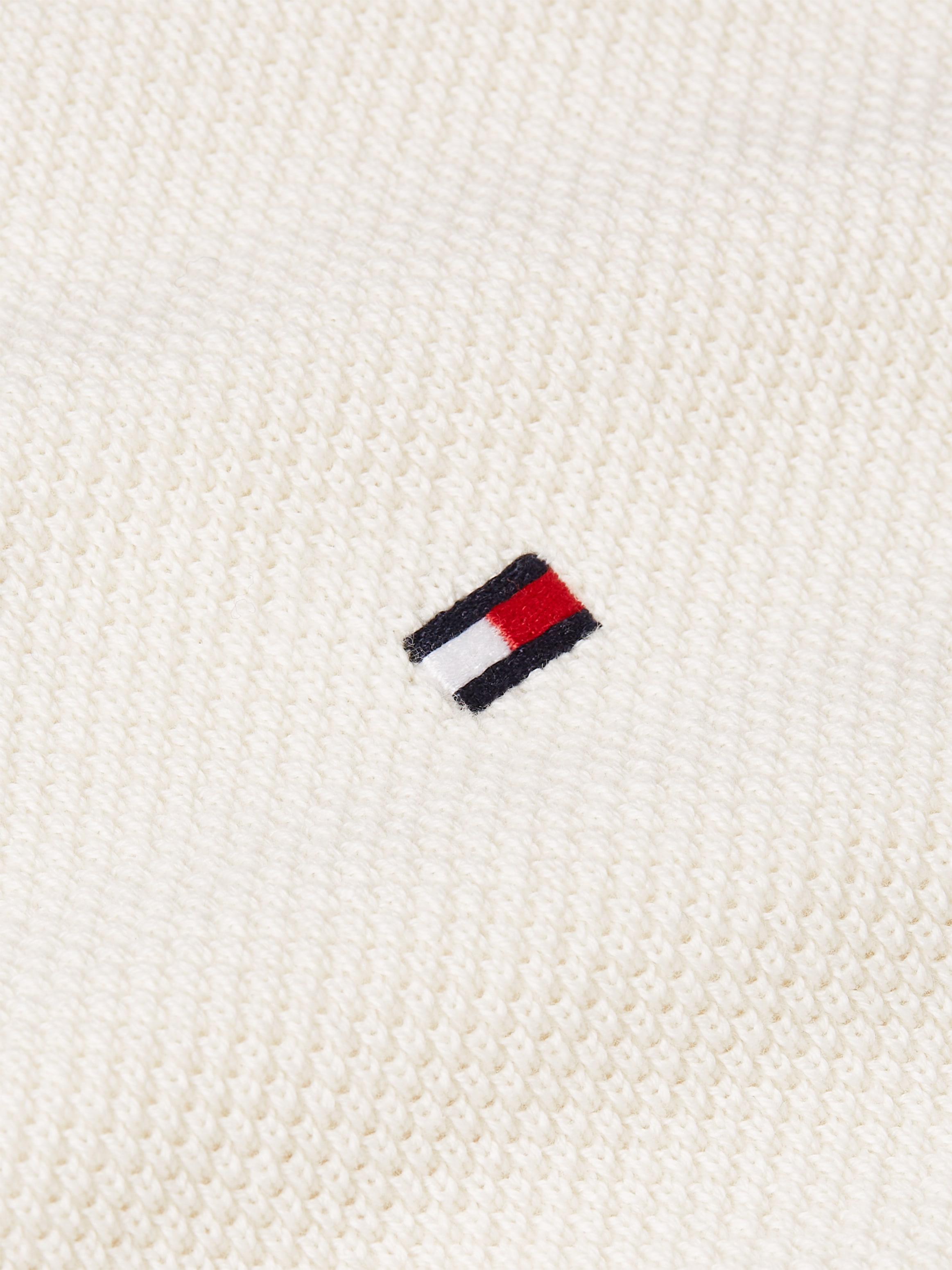Tommy Hilfiger Rundhalspullover »ESSENTIAL STRUCTURE CREW NECK mit Struktur und Label« unifarben, casual, regular fit, Baumwolle, Rundhals