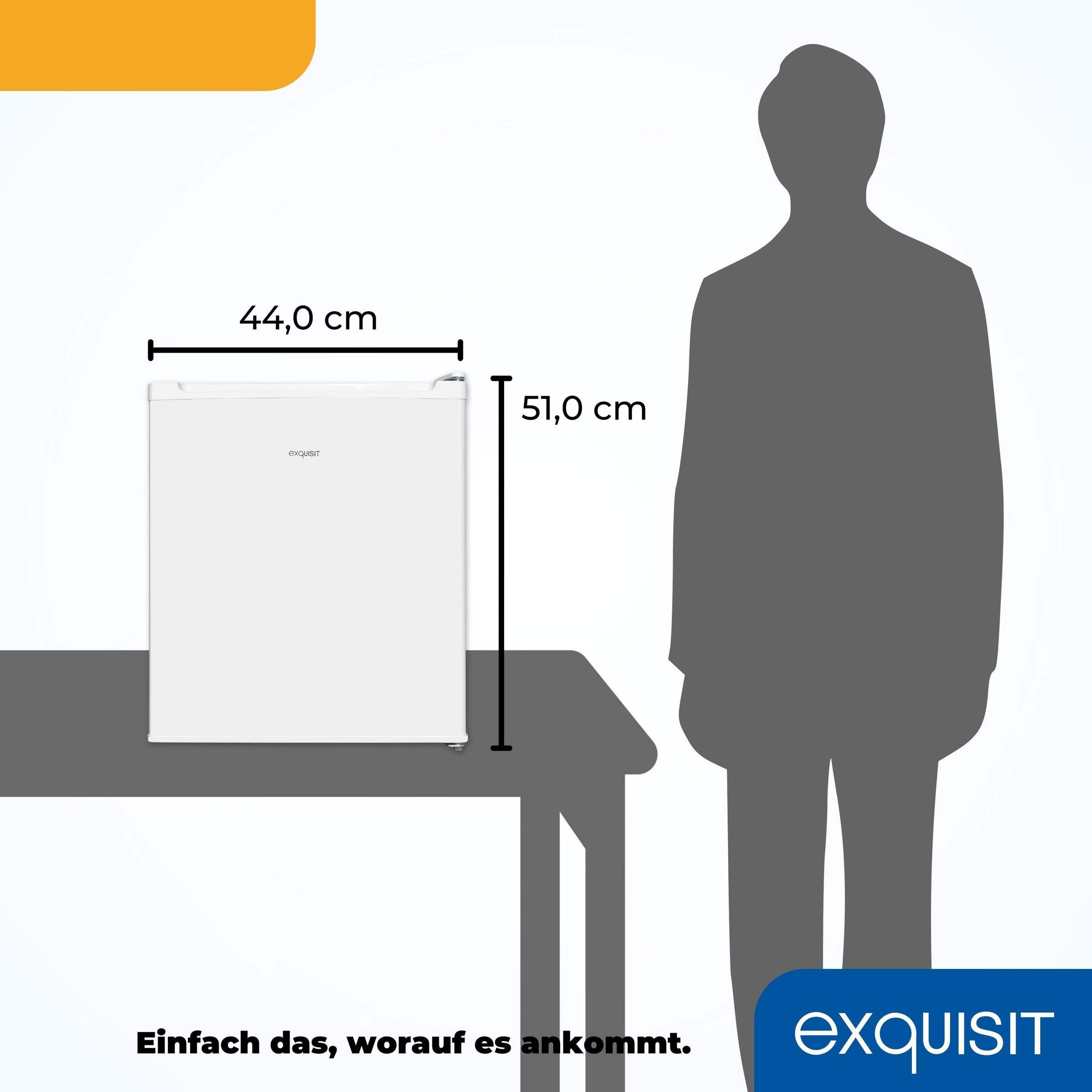 exquisit Kühlschrank »KB05-V-O040E weiss«