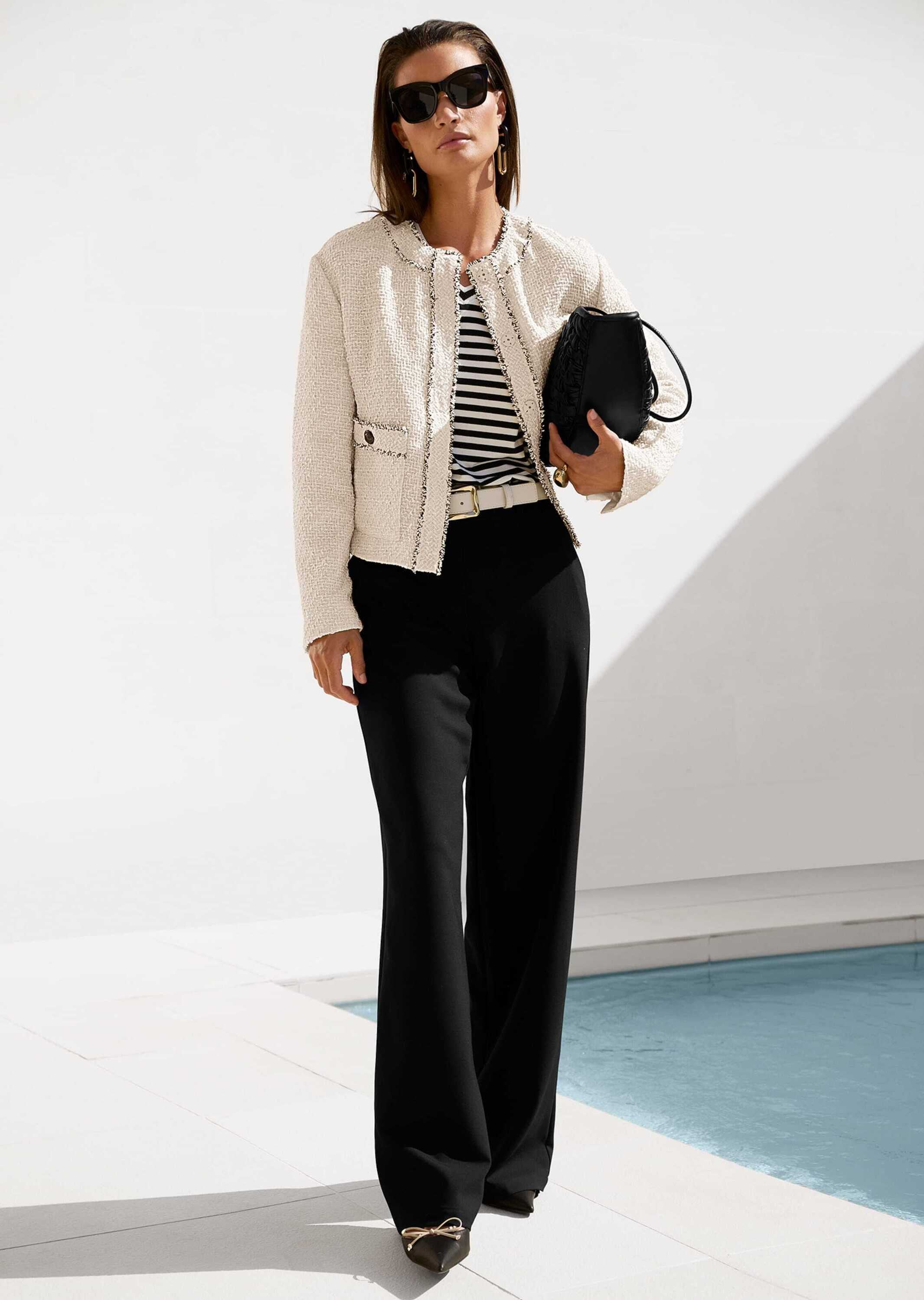 MADELEINE Bügelfaltenhose »Hose Weite Palazzo-Hose mit Bügelfalten«