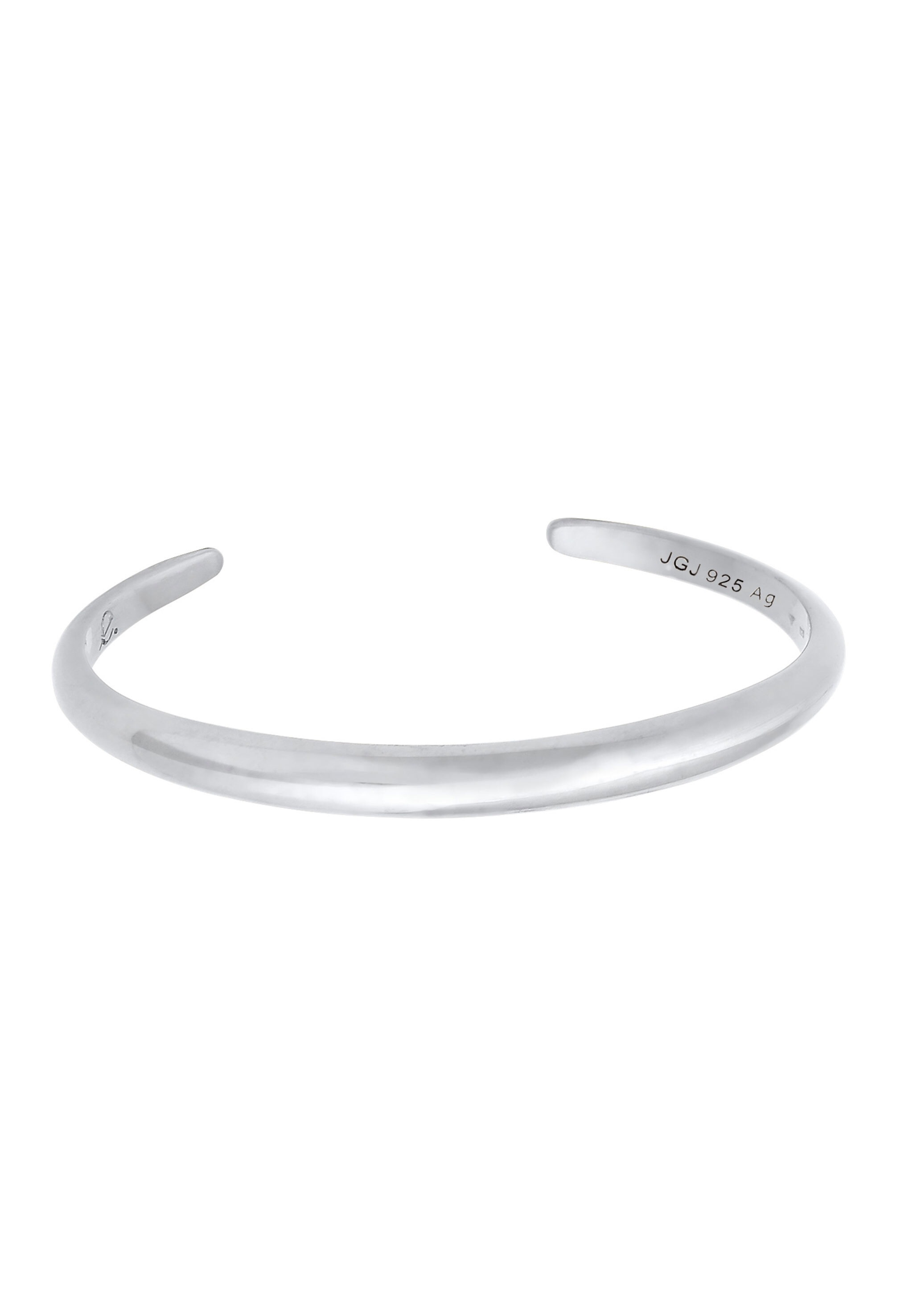 Elli Premium Armreif »Armband Armreif Offen Rund Glänzend Unisex 925 Silber«