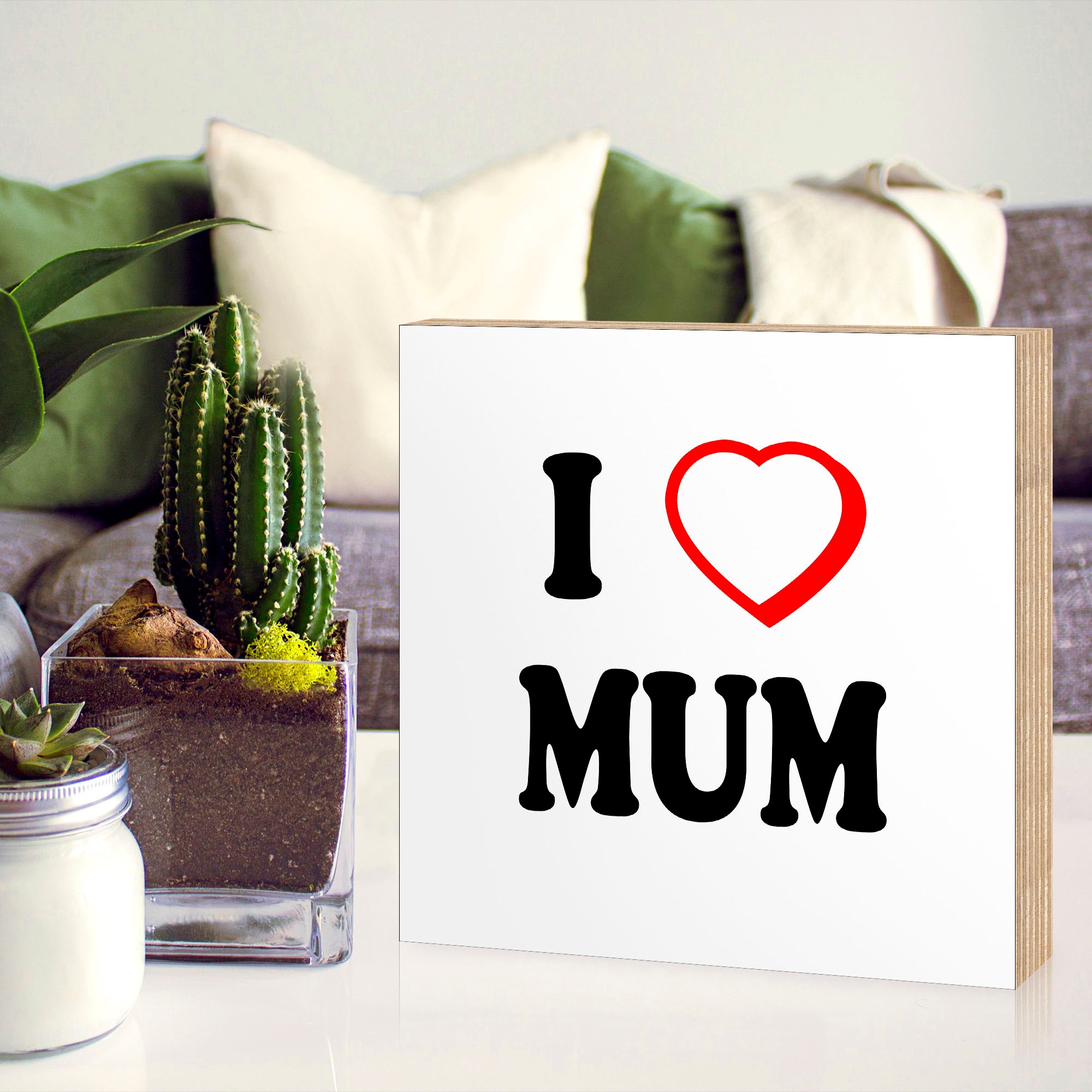 Artland Holzbild »Ich liebe Mama«, (1 St.)