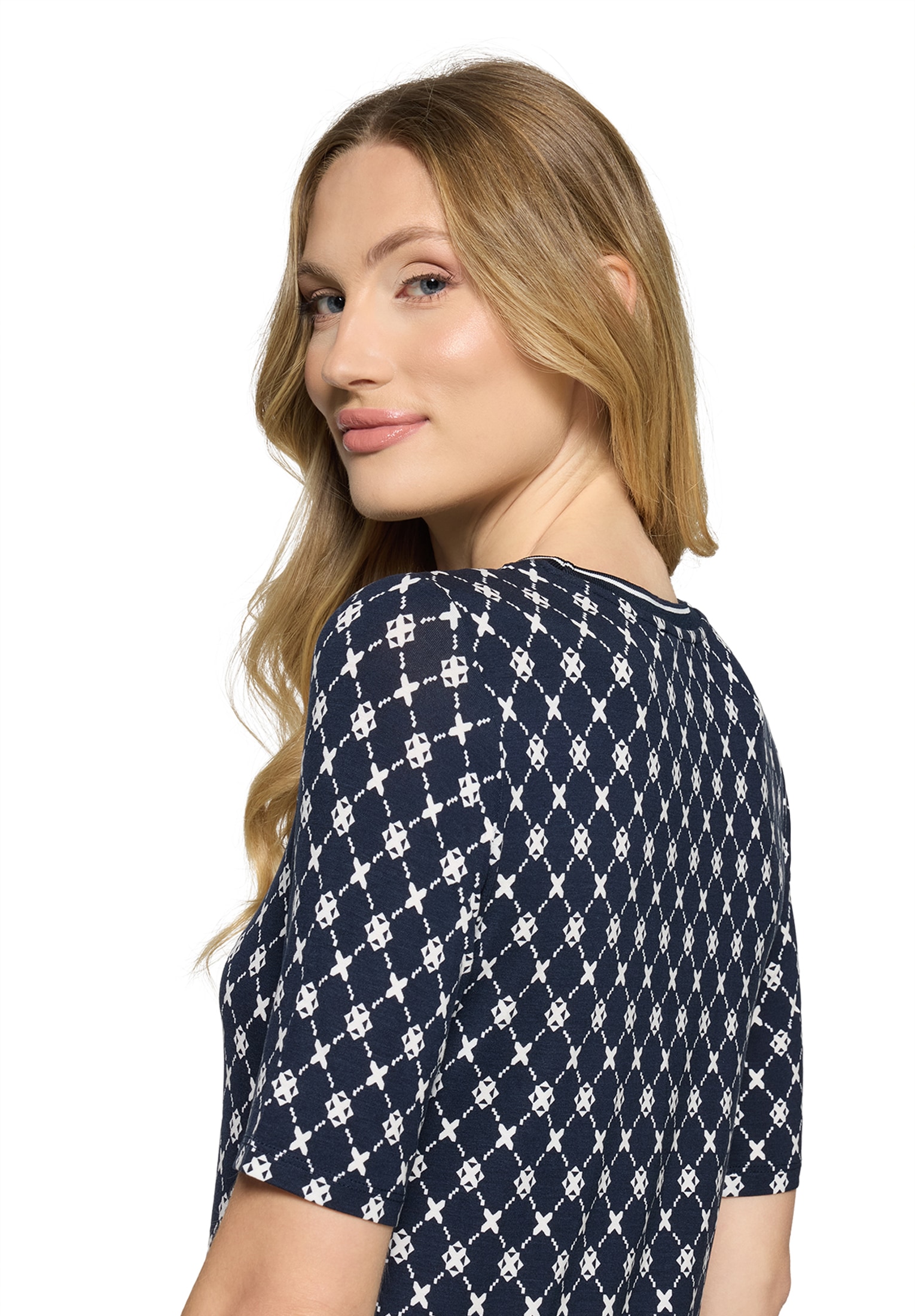 Betty Barclay Rundhalsshirt »Basic Shirt mit Rippbündchen«
