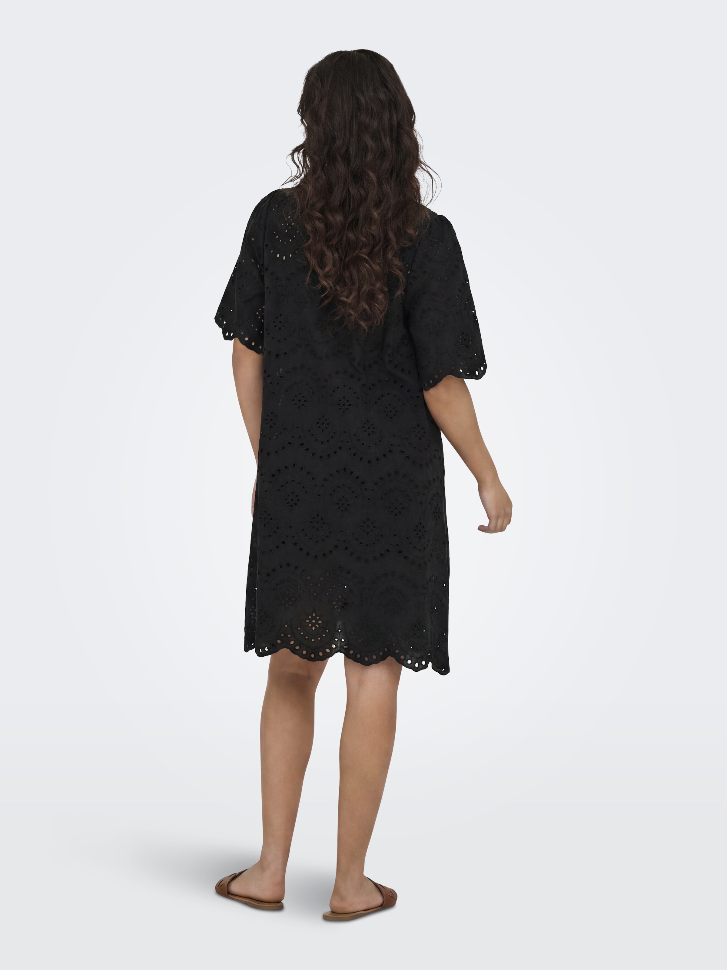 ONLY Spitzenkleid »ONLVALAIS S/S DRESS WVN NOOS«