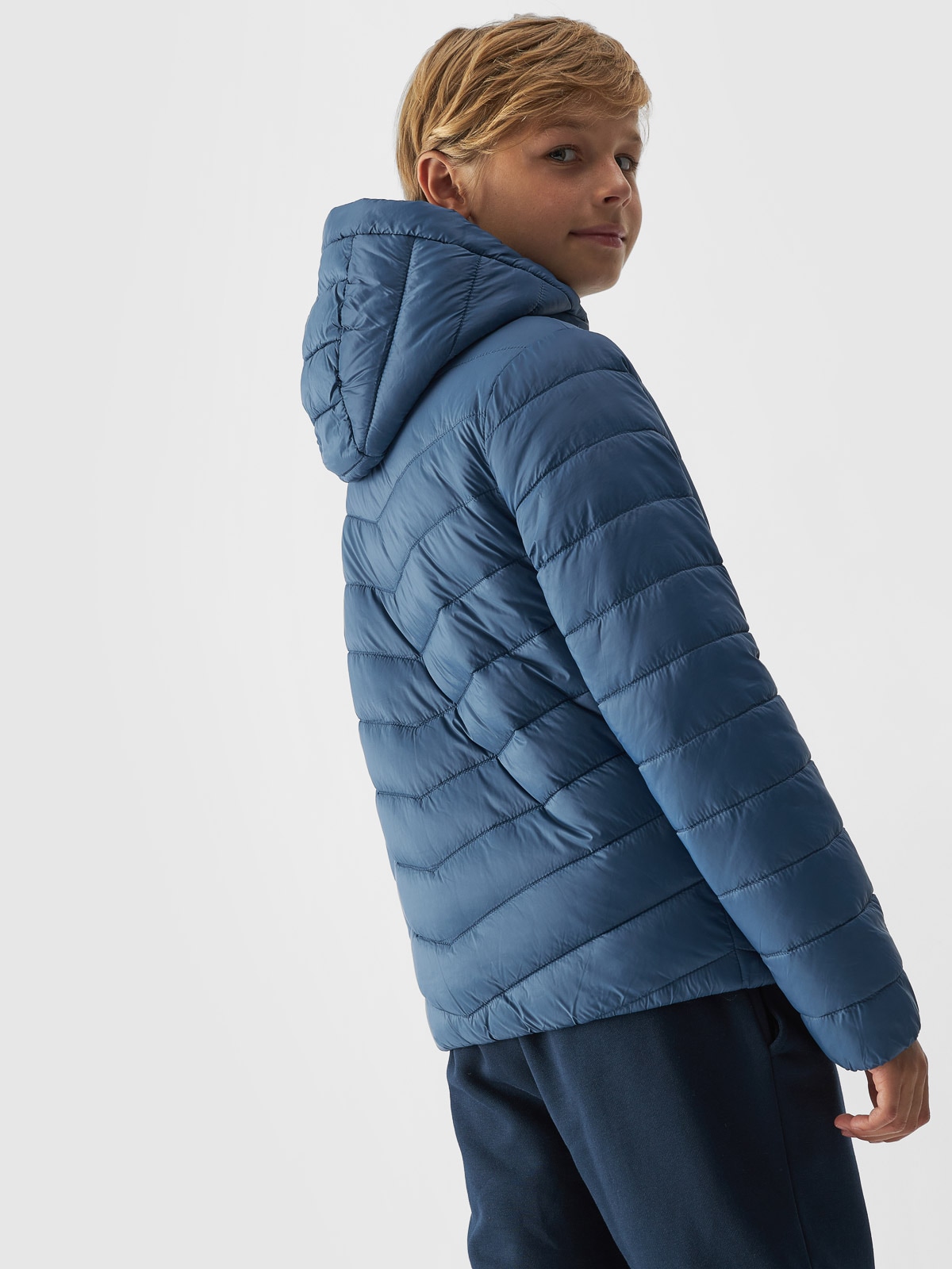 4F Steppjacke, mit Kapuze