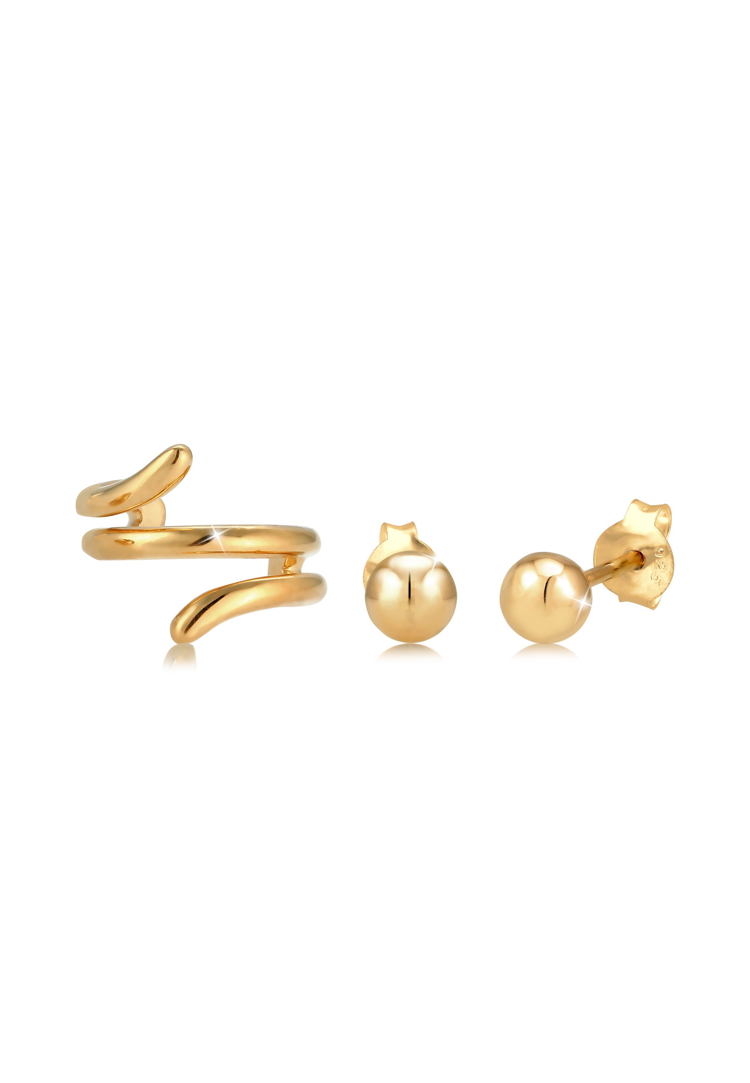 Elli Ohrstecker-Set »Ohrringe Ohrstecker Earcuff 2er Set 925 Sterling Silber«