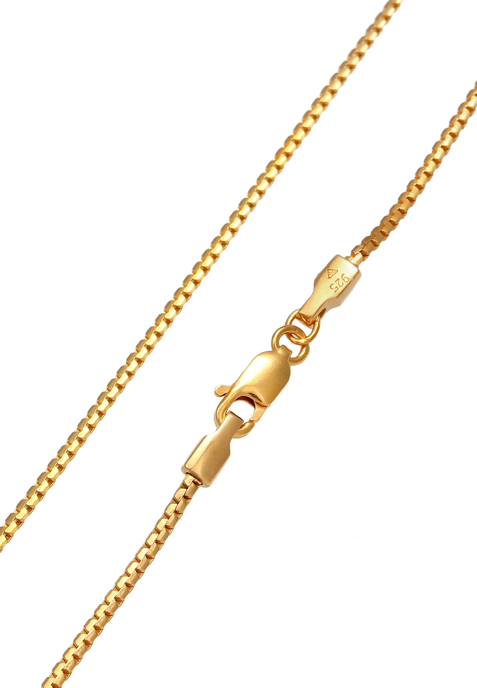 Elli Kette ohne Anhänger »Halskette Venezianer Basic Kette (1 mm) Karabiner 925 Silber«