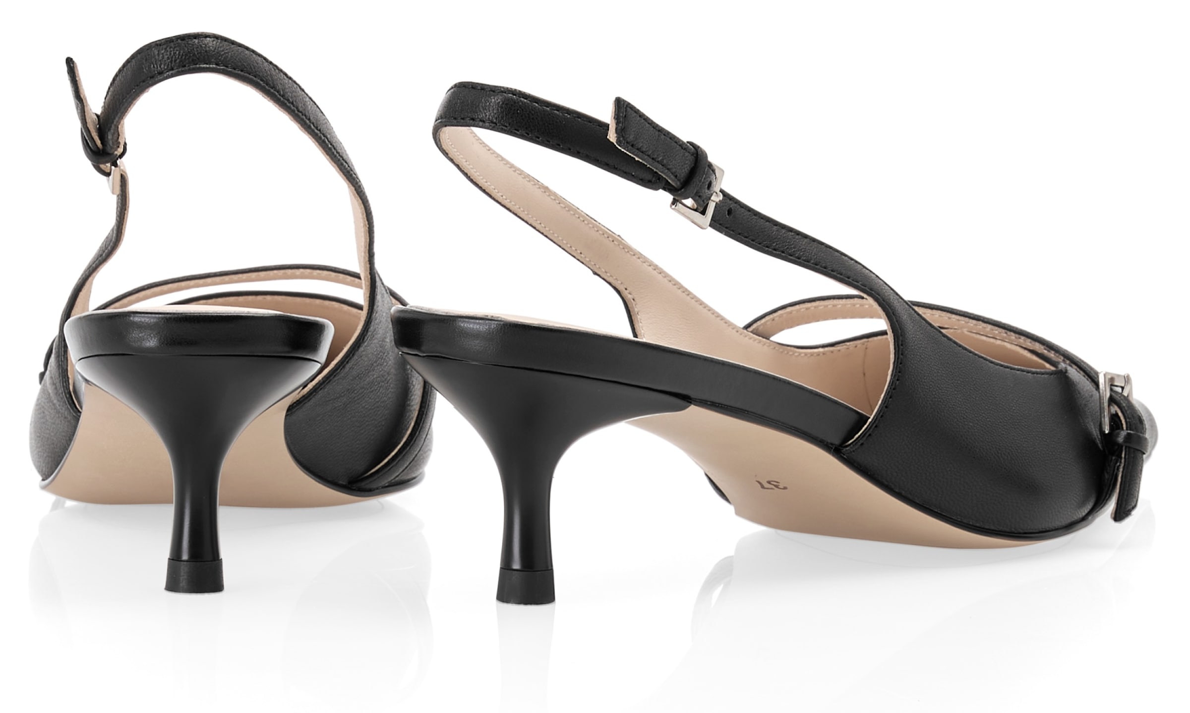 Marc Cain Slingpumps, Stiletto, Festtagsschuh, Pumps in spitzer Form