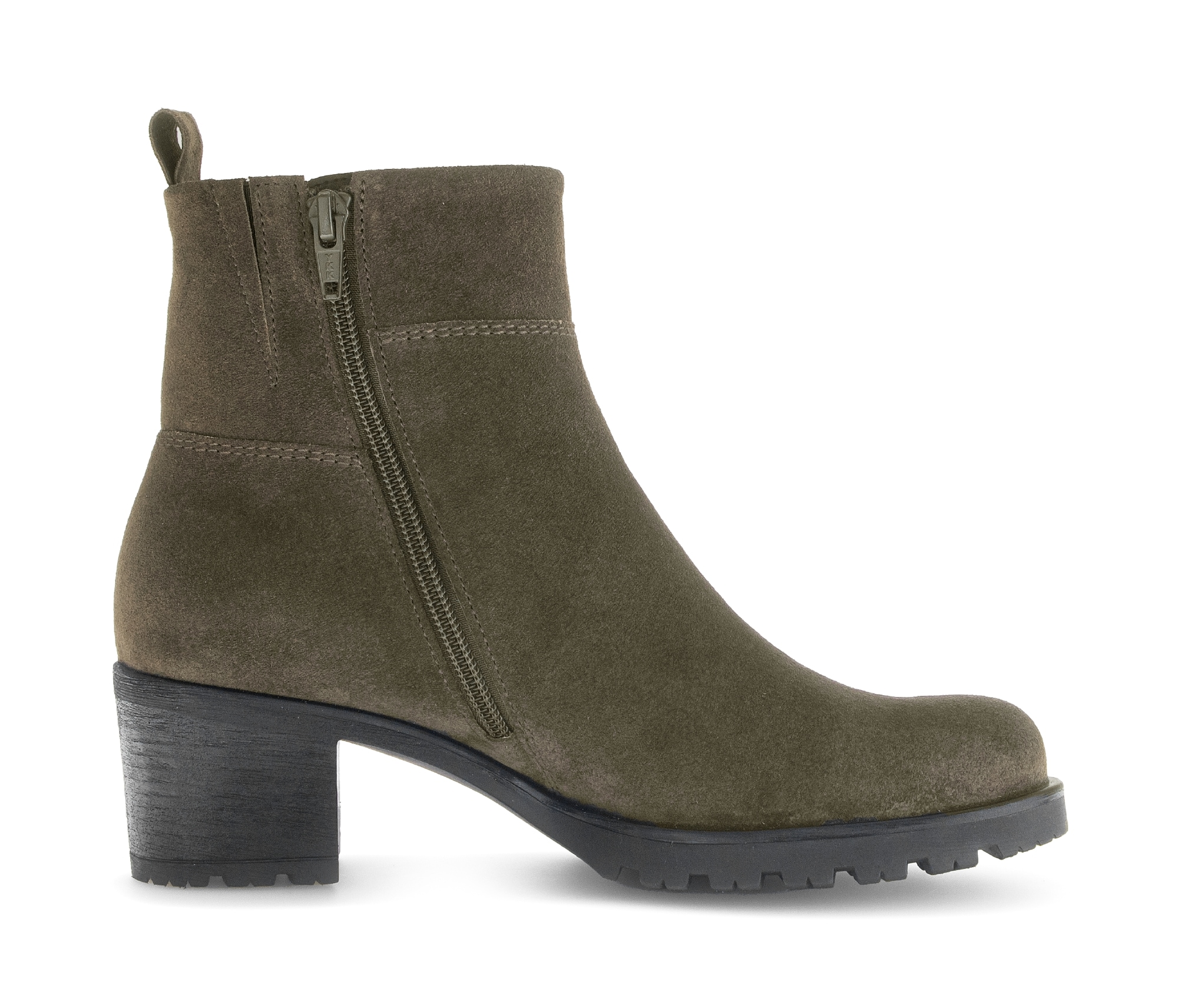 Gabor Stiefelette »St. Tropez«, Blockabsatz, Boots mit Zierreißverschluss außen, G-Weite