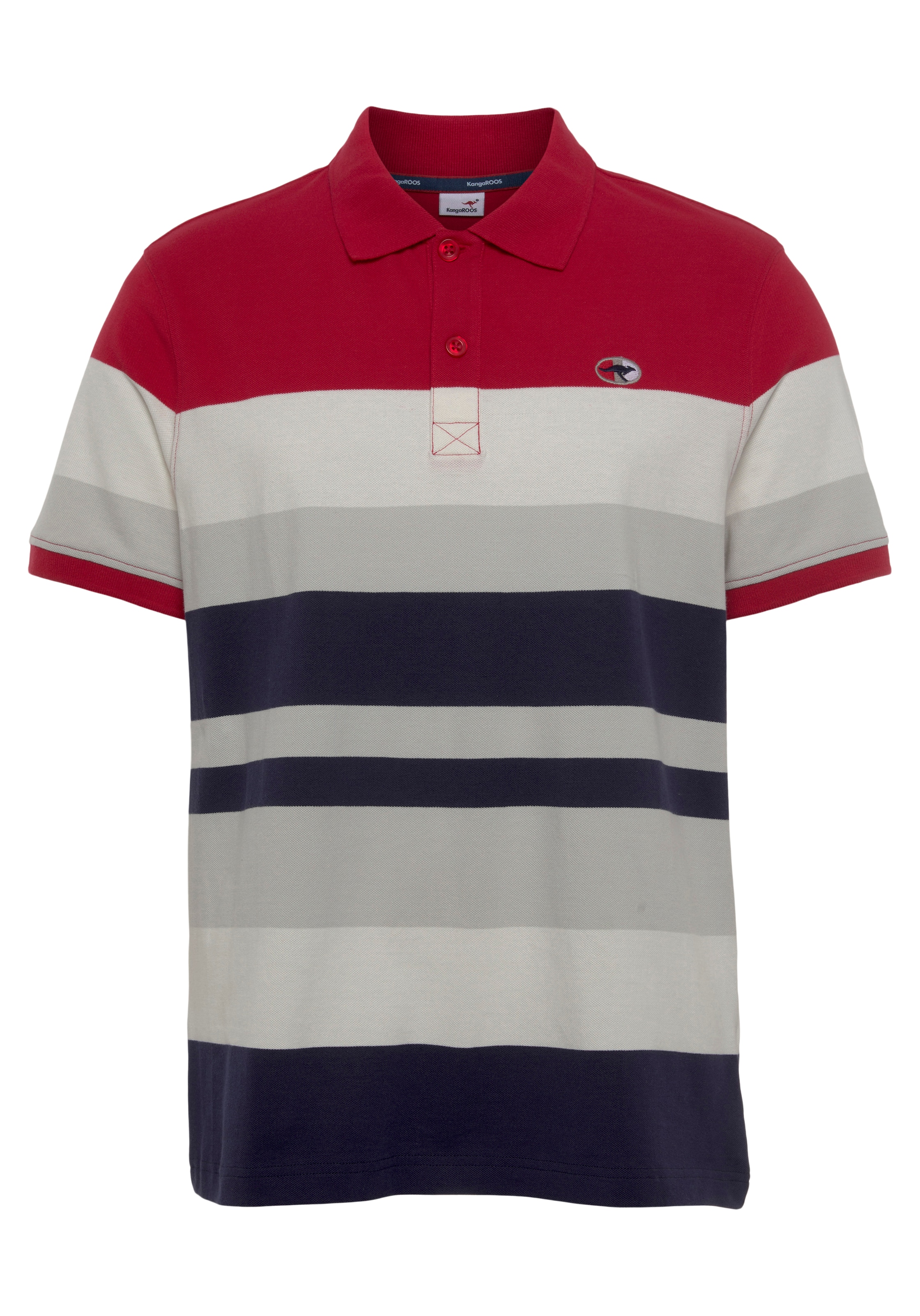KangaROOS Poloshirt »KangaROOS«, halbarm, Regular Fit, casual, aus Baumwolle